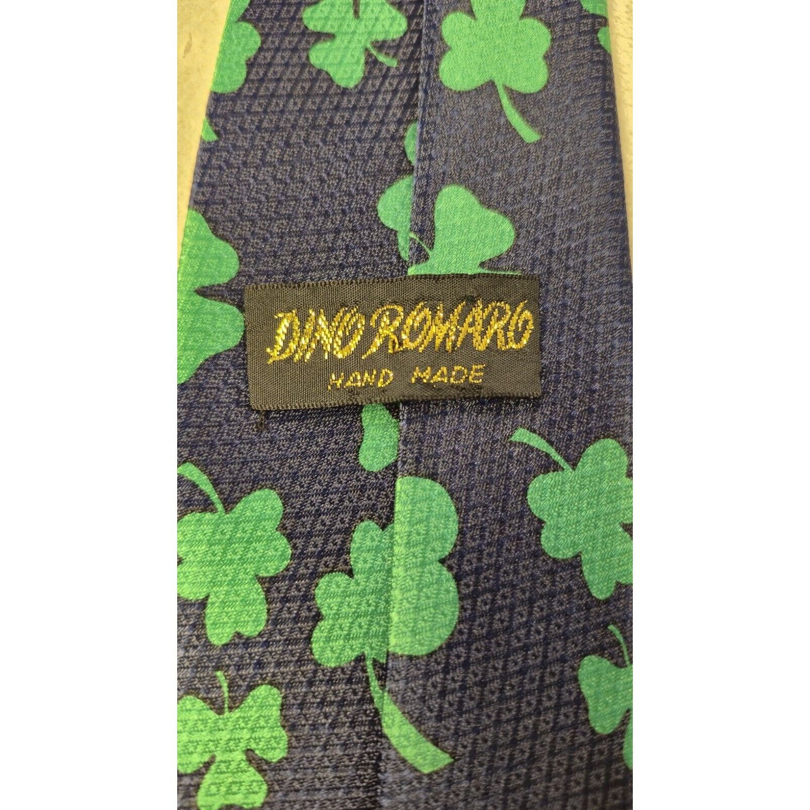 & Other Stories Dino Romano Mens Green St Patricks Day Party Necktie 59x4 Size ONE SIZE - 6 Thumbnail