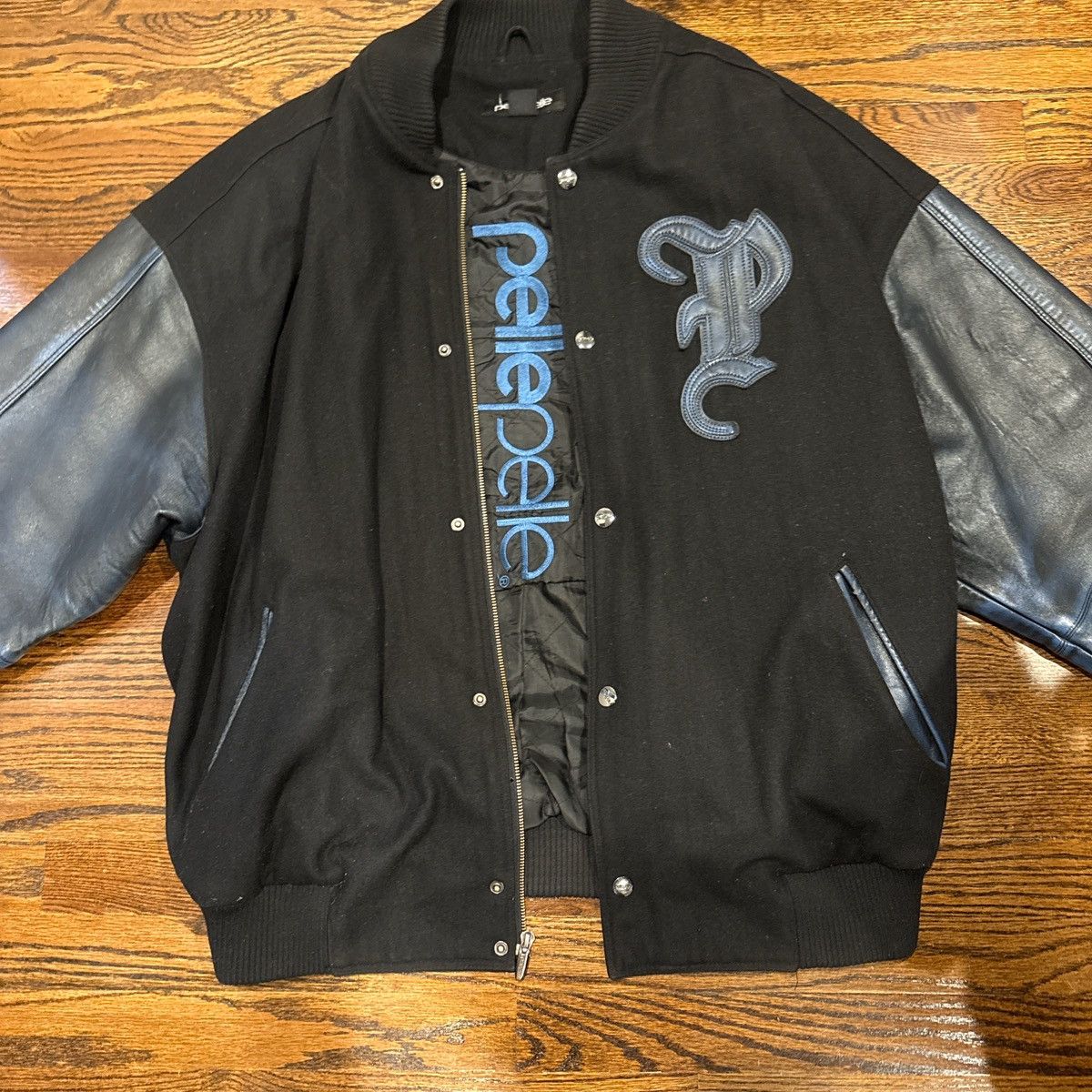 Pelle Pelle Vintage Pelle Pelle black/blue bomber Size US XXL / EU 58 / 5 - 2 Thumbnail