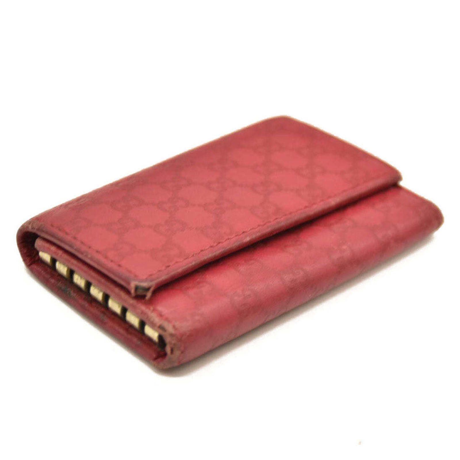 Gucci Gucci Guccissima 6 Key Holder Case Pink Size ONE SIZE - 3 Thumbnail