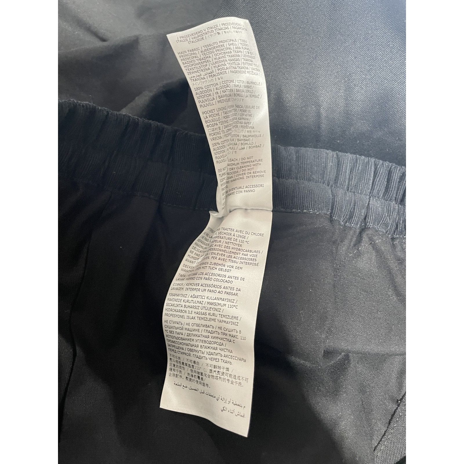 Maison Margiela MAISON MARGIELA PLEATED COTTON TROUSER BLACK SIZE 56 NEW Size US 40 / EU 56 - 10 Thumbnail