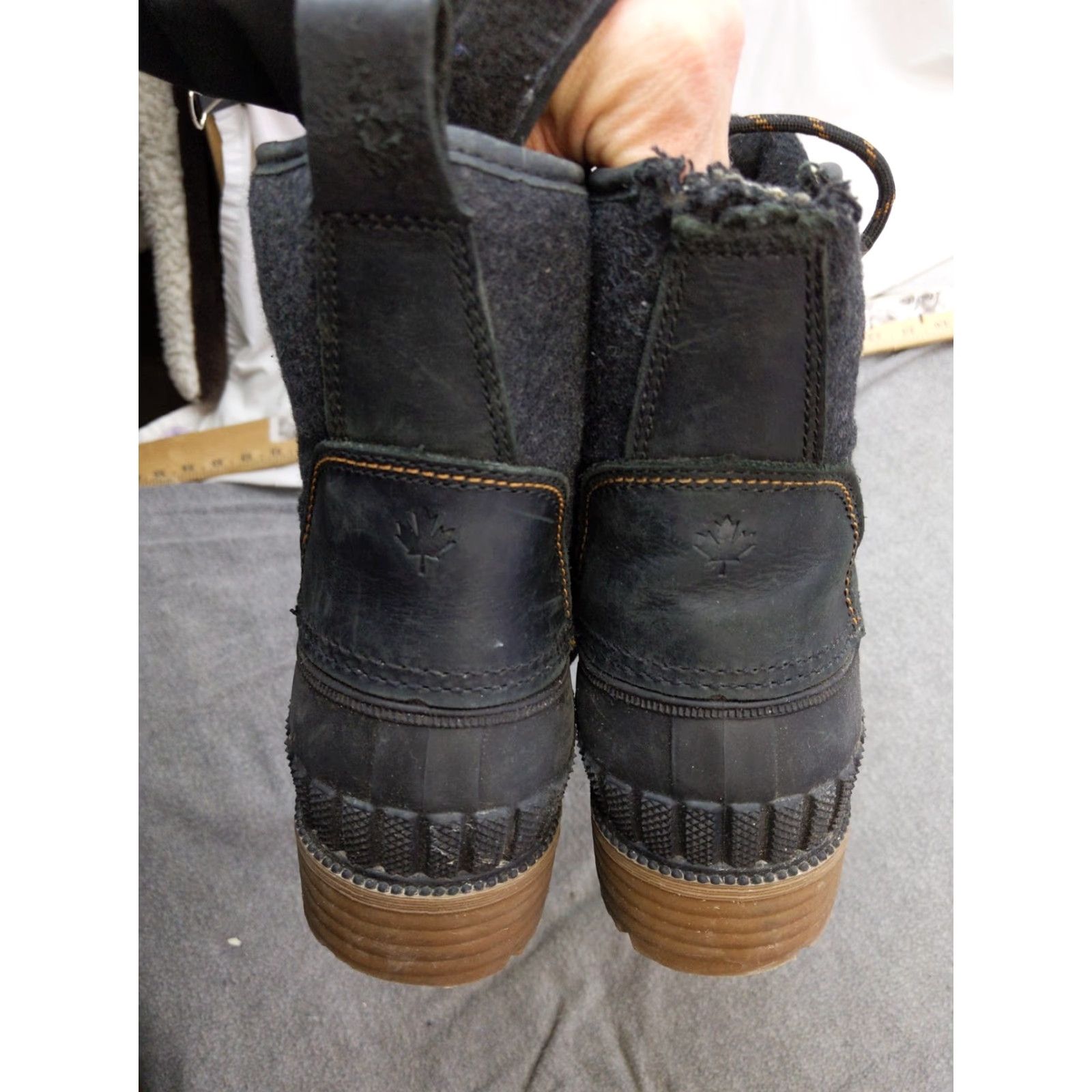 Vintage Kamik Womens Snow Boot 10 Black Waterproof Insulated Ankle Lace Up Winter Boots Size US 10 / IT 40 - 5 Thumbnail