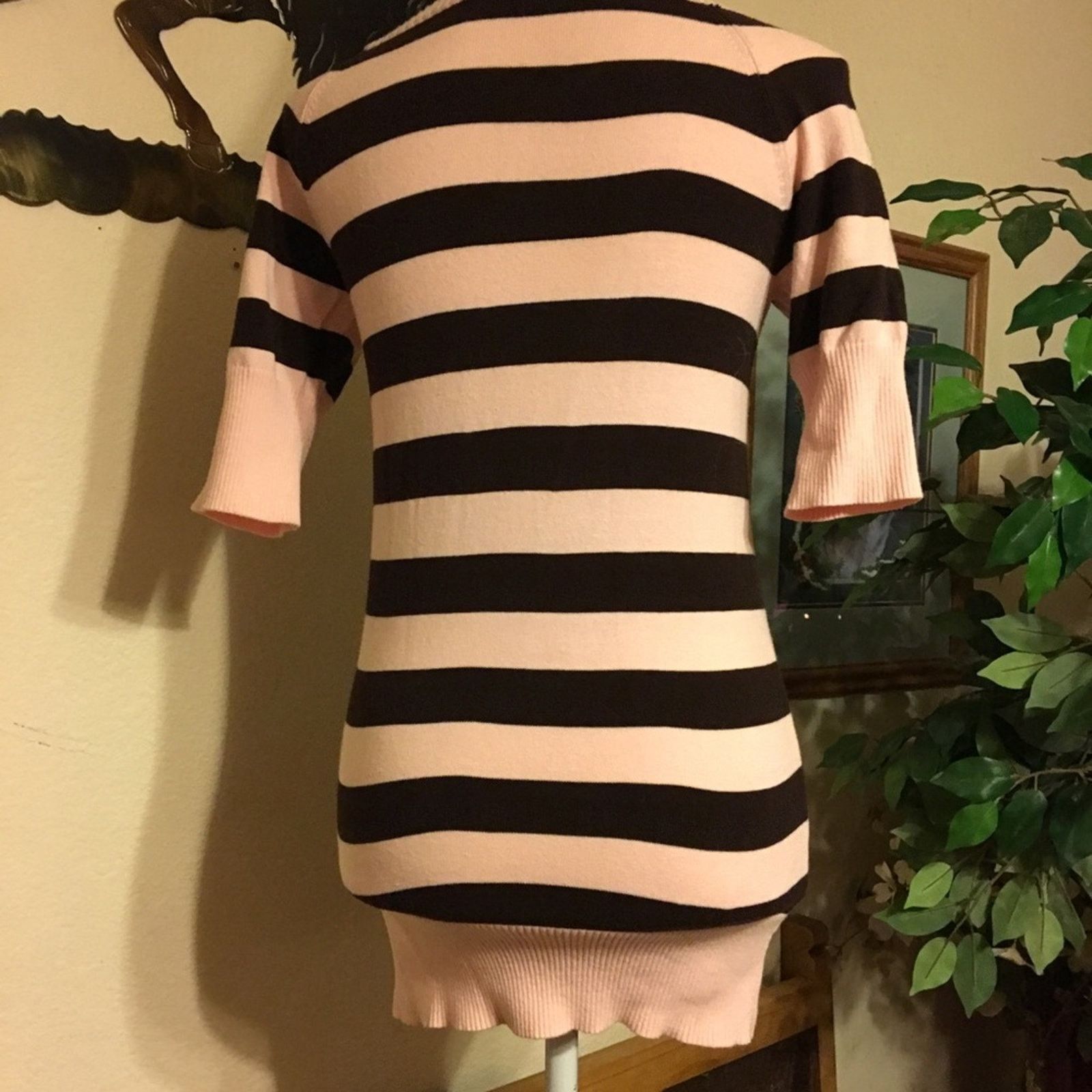 Other Take Out brand crew neck stripe tunic sweater Size L / US 10 / IT 46 - 4 Thumbnail