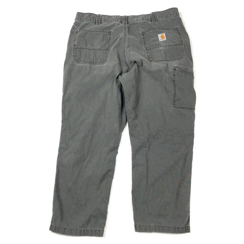 Carhartt Carhartt Relaxed Fit Pants Gray Casual 36 x 27 Chino Men's Size US 37 - 2 Thumbnail