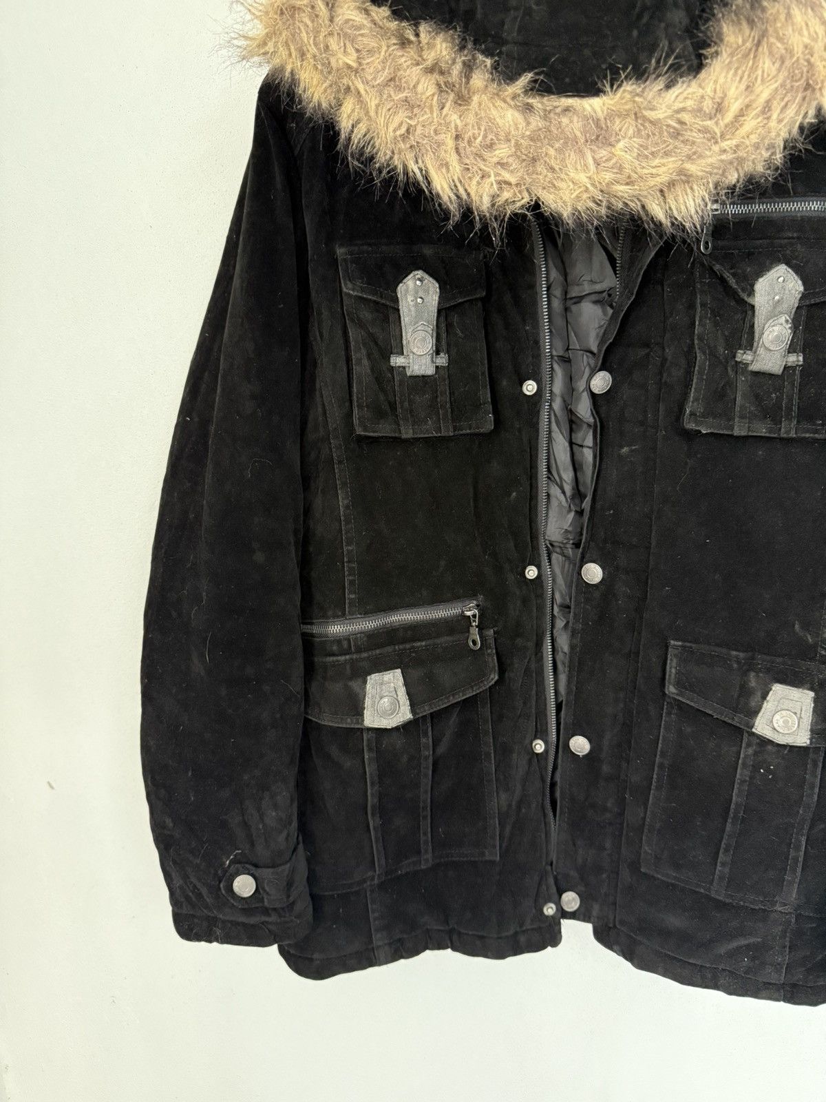 In The Attic In the attic Velvet Faux Fur Jacket Gothic Style Jacket Size US L / EU 52-54 / 3 - 3 Thumbnail