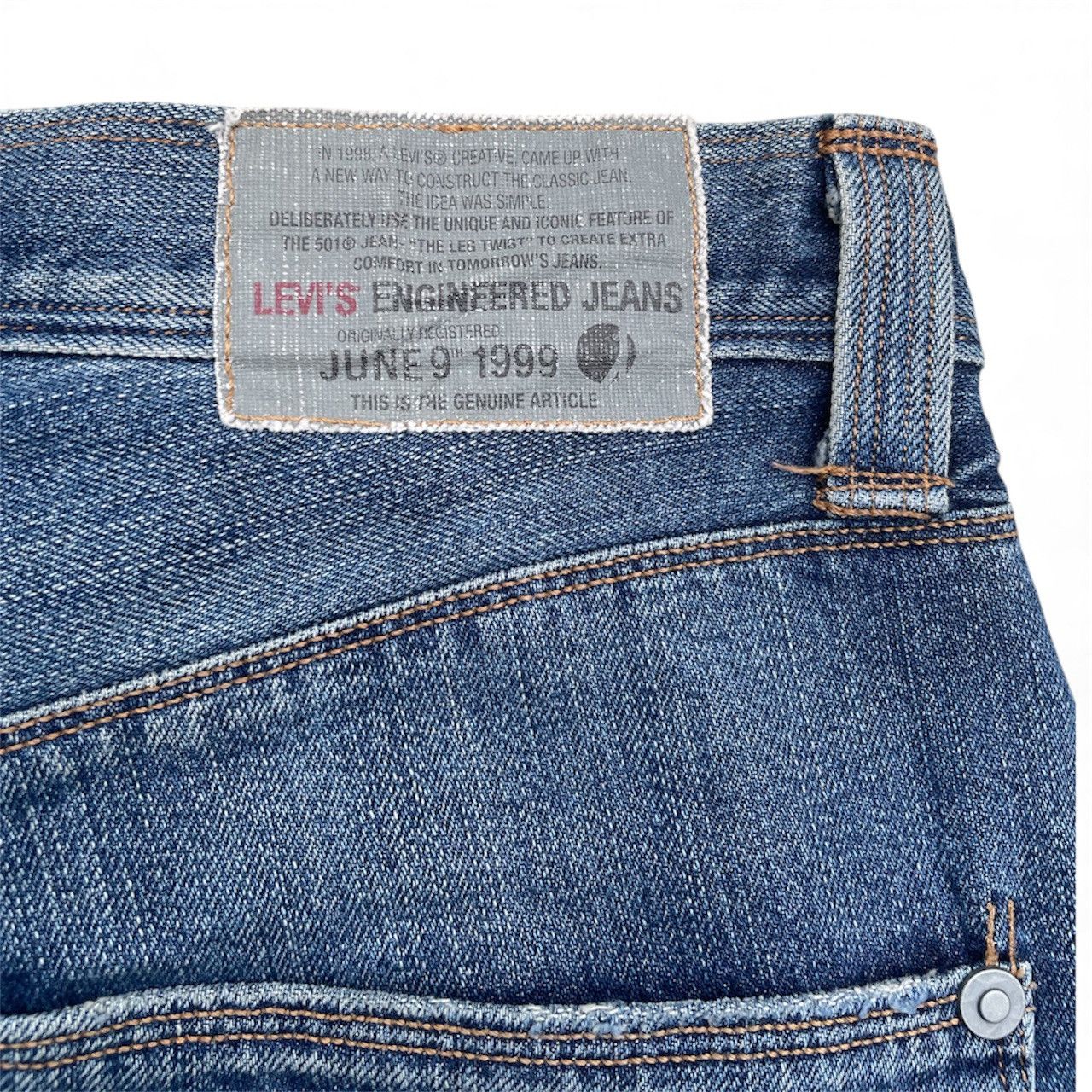 Engineered Garments × Levi's Vintage Levi’s Engineered Jeans Twisted Leg Seam 1999 Raw Size US 31 - 4 Thumbnail