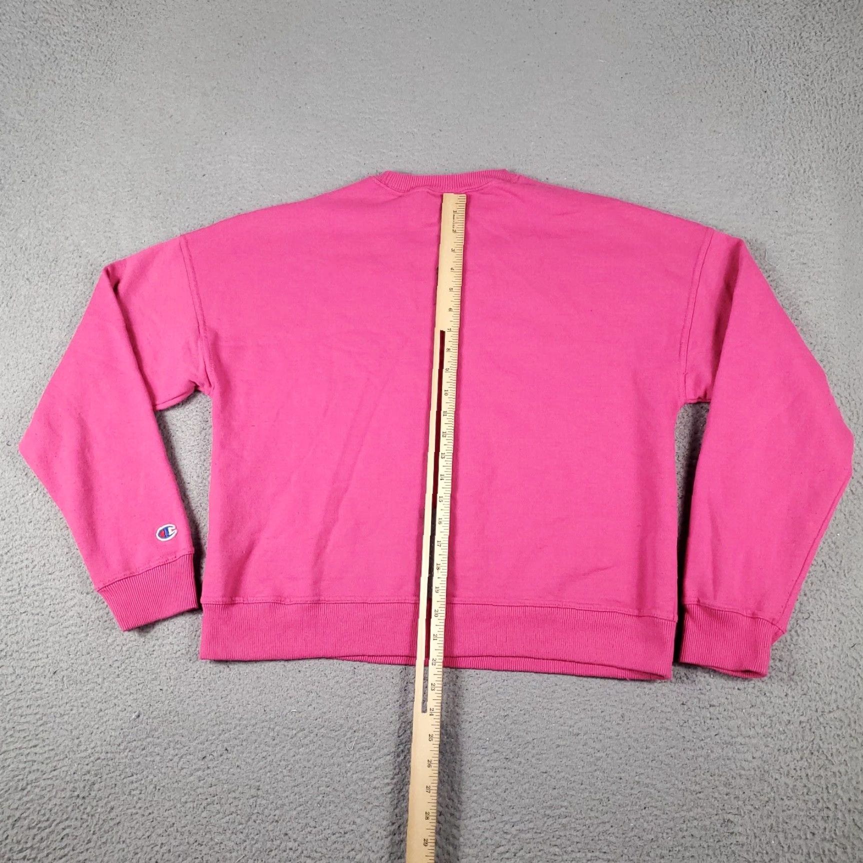 Champion Champion Pullover Sweater Womens Medium Pink Fleece Long Sleeve Crew Neck Sports Size M / US 6-8 / IT 42-44 - 7 Thumbnail