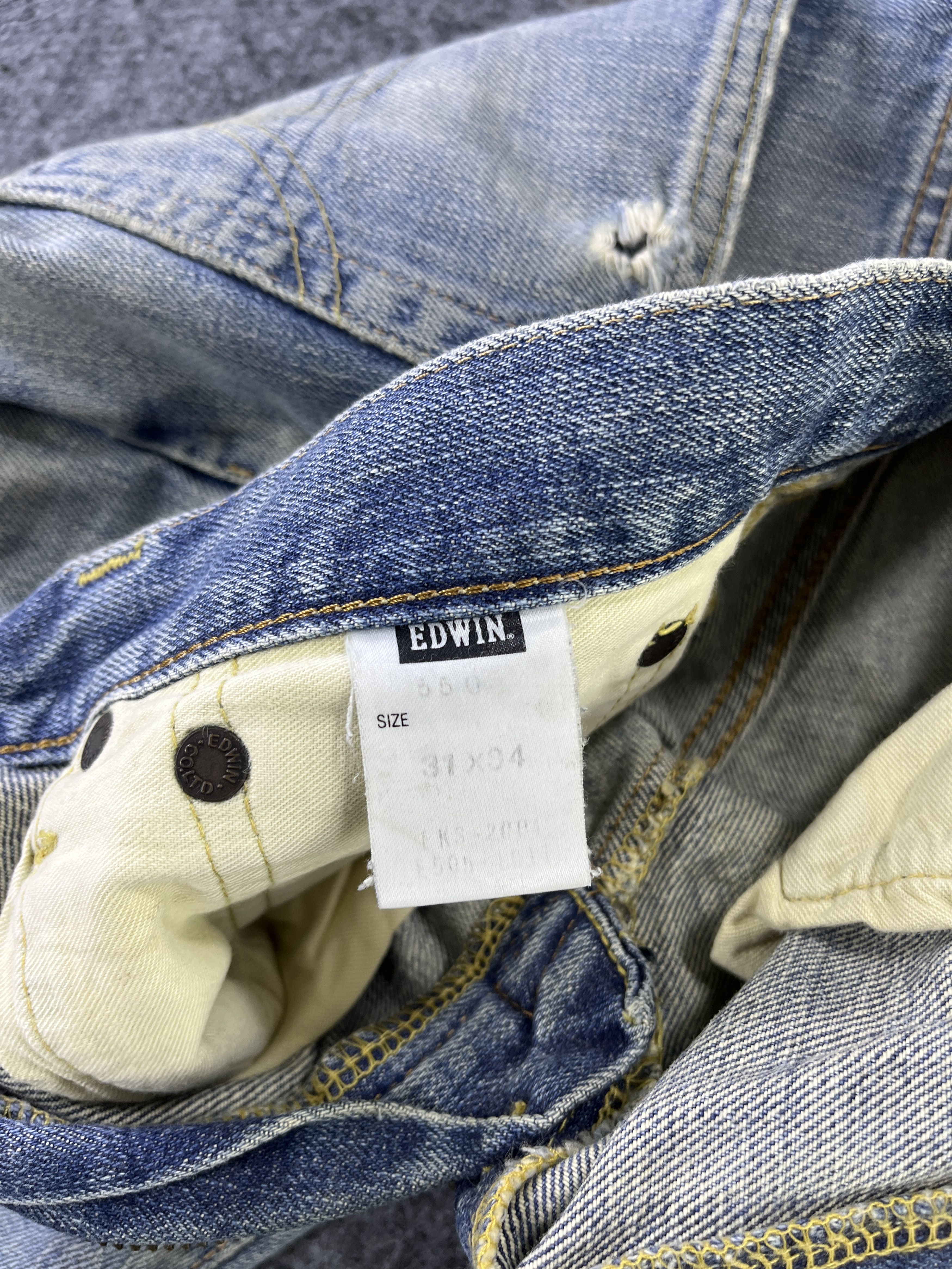 Edwin Vintage Edwin 505 X Redline Jeans - J885 Size US 33 - 12 Thumbnail