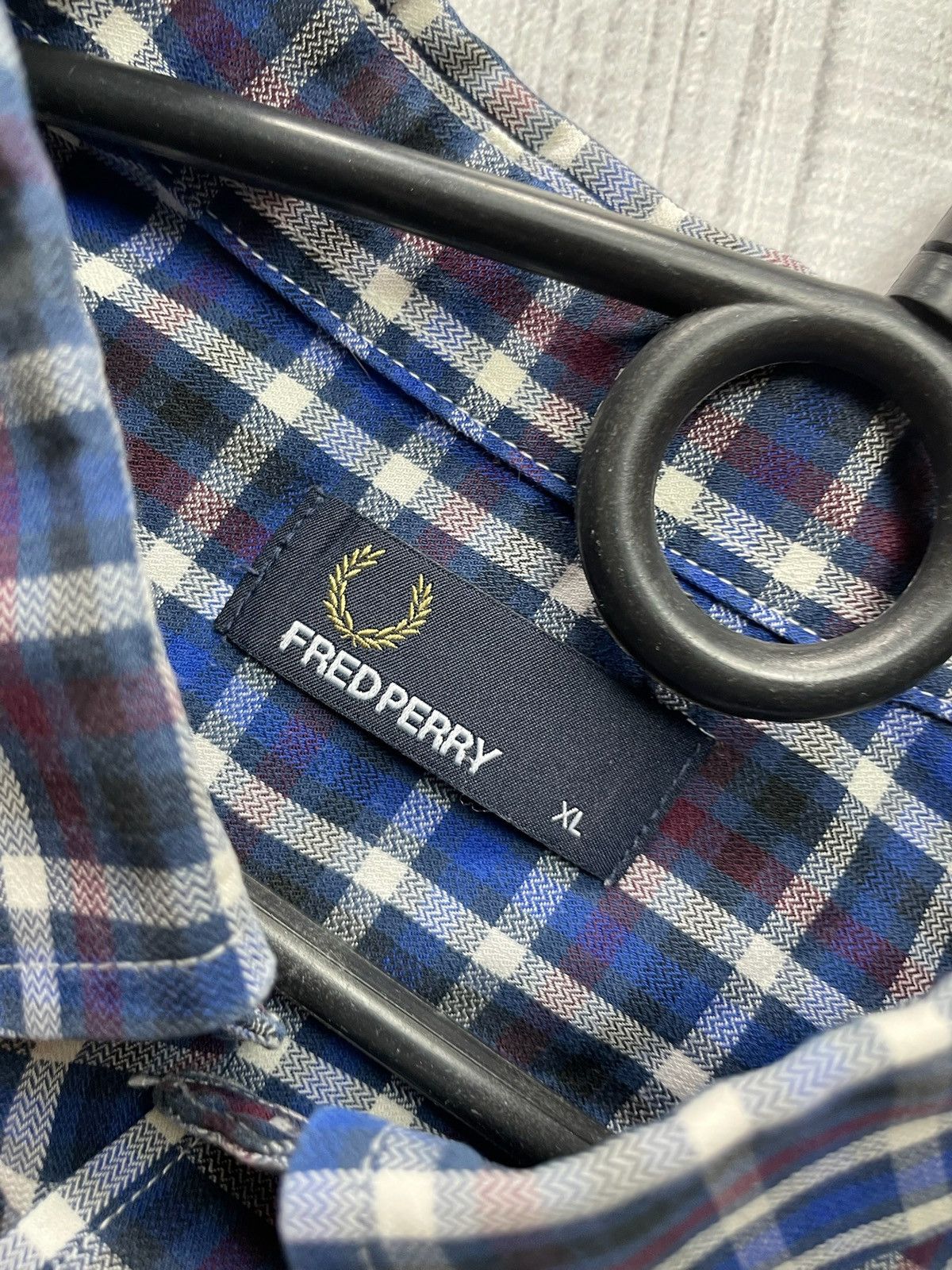 Fred Perry × Vintage Vintage Fred Perry plaid shirt size XL rare Size US XL / EU 56 / 4 - 3 Thumbnail
