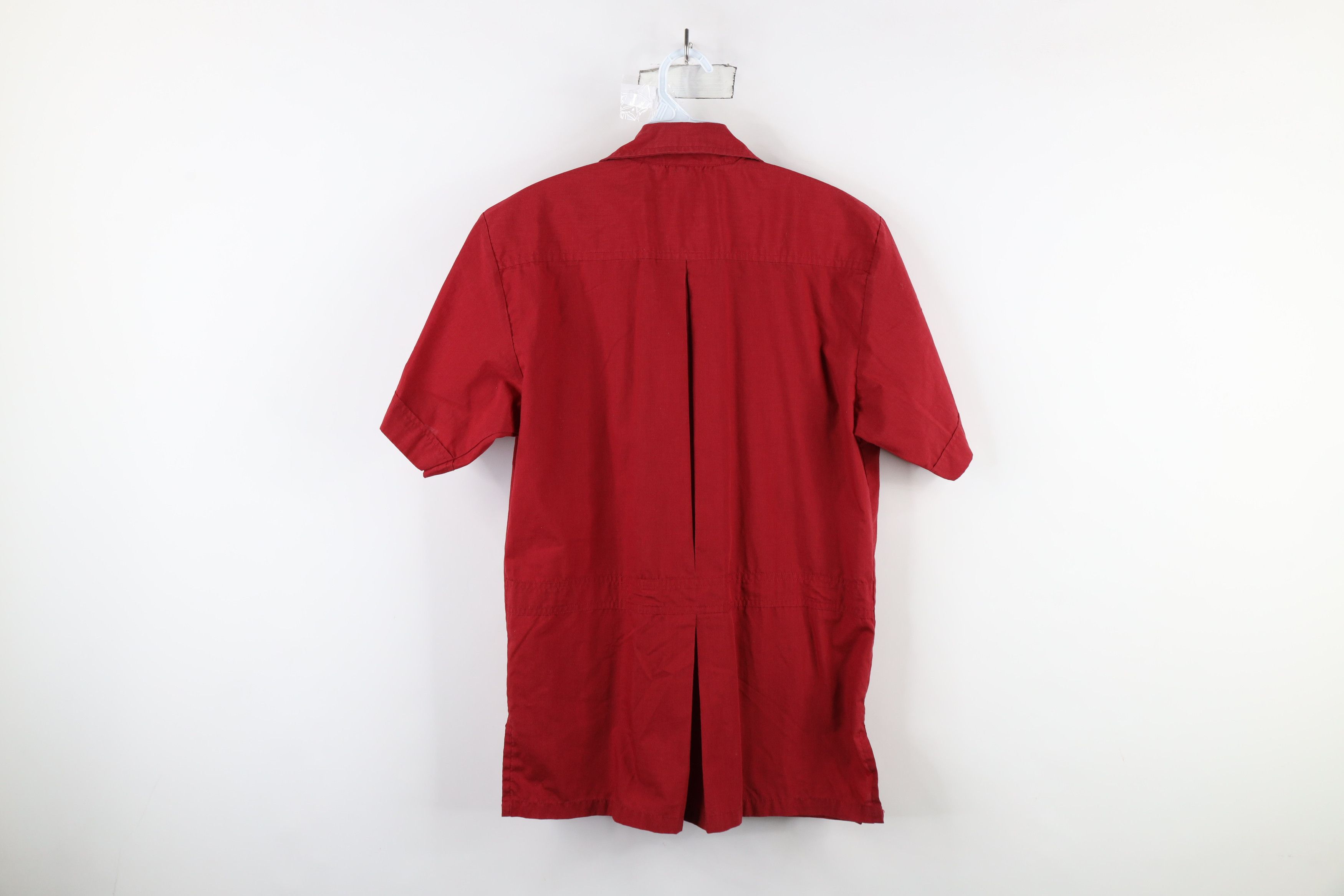 Vintage Vintage 90s Streetwear Military Safari Bush Button Shirt Red Size US S / EU 44-46 / 1 - 10 Thumbnail