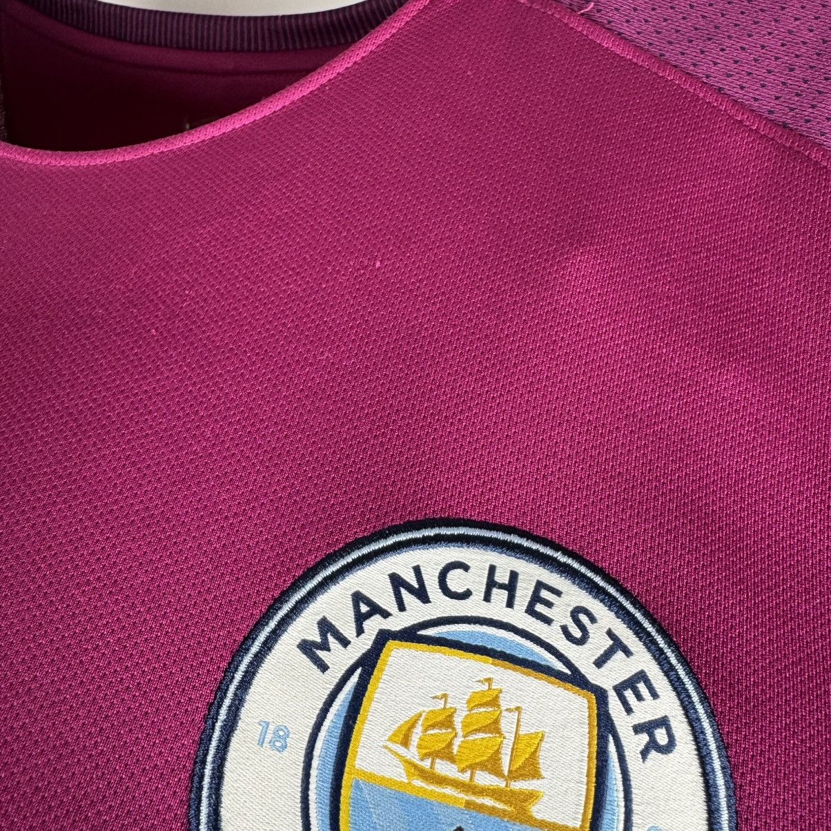 Nike MANCHESTER CITY 2017 2018 AWAY FOOTBALL SHIRT SOCCER JERSEY Size US XL / EU 56 / 4 - 18 Thumbnail