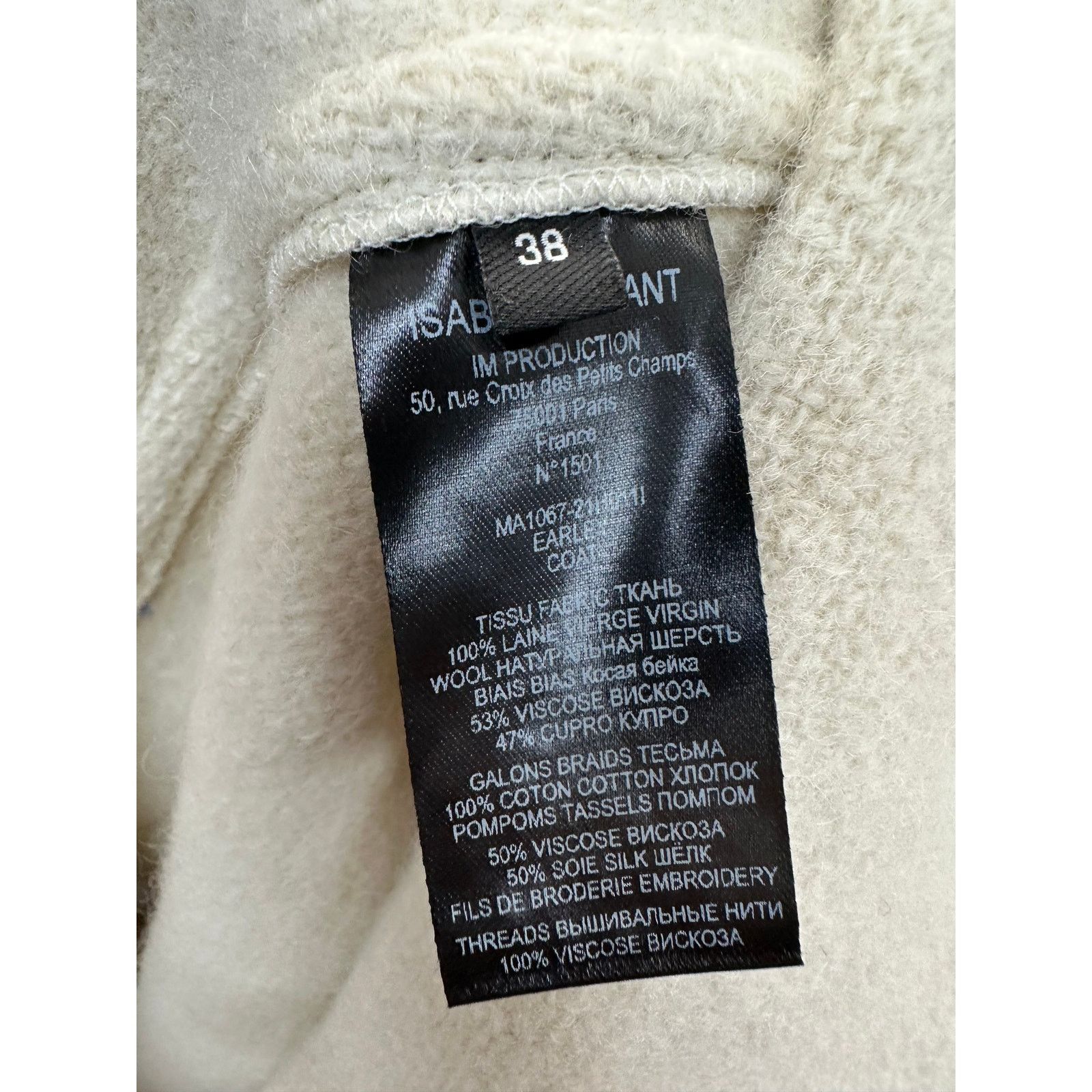 Isabel Marant Isabel Marant NWT Manteau Earley Wool Coat Womens FR 38 M Size L / US 10 / IT 46 - 6 Thumbnail