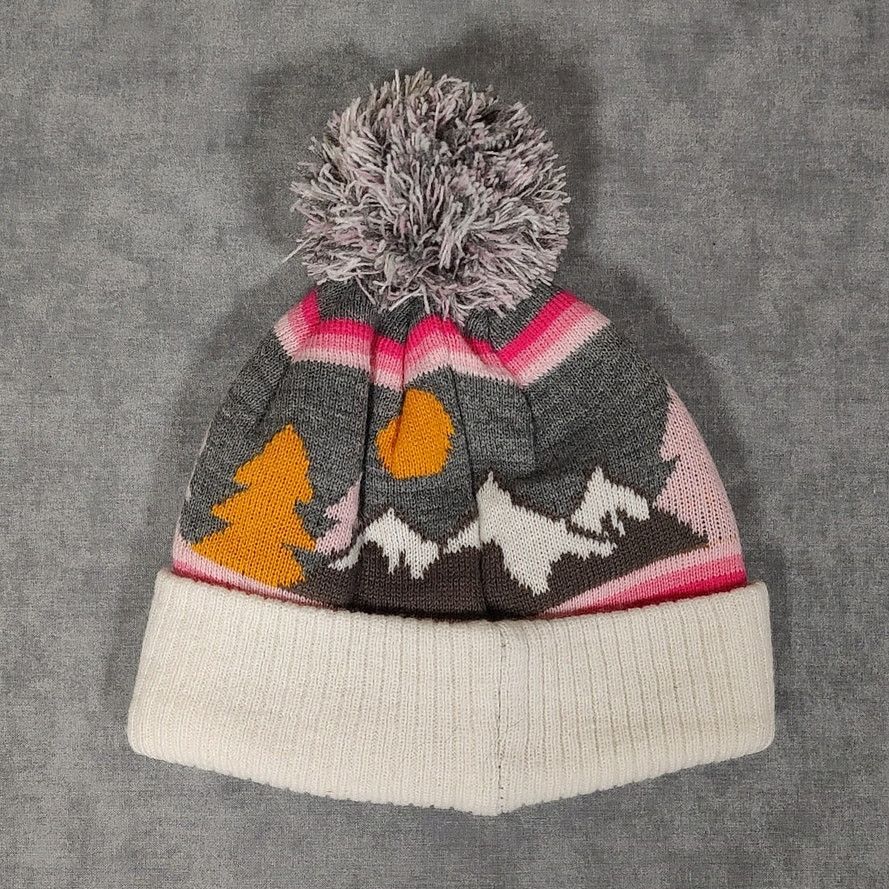 Other Cold Front CF Mountain Landscape pom pom beanie womens OSFM Size ONE SIZE - 2 Thumbnail