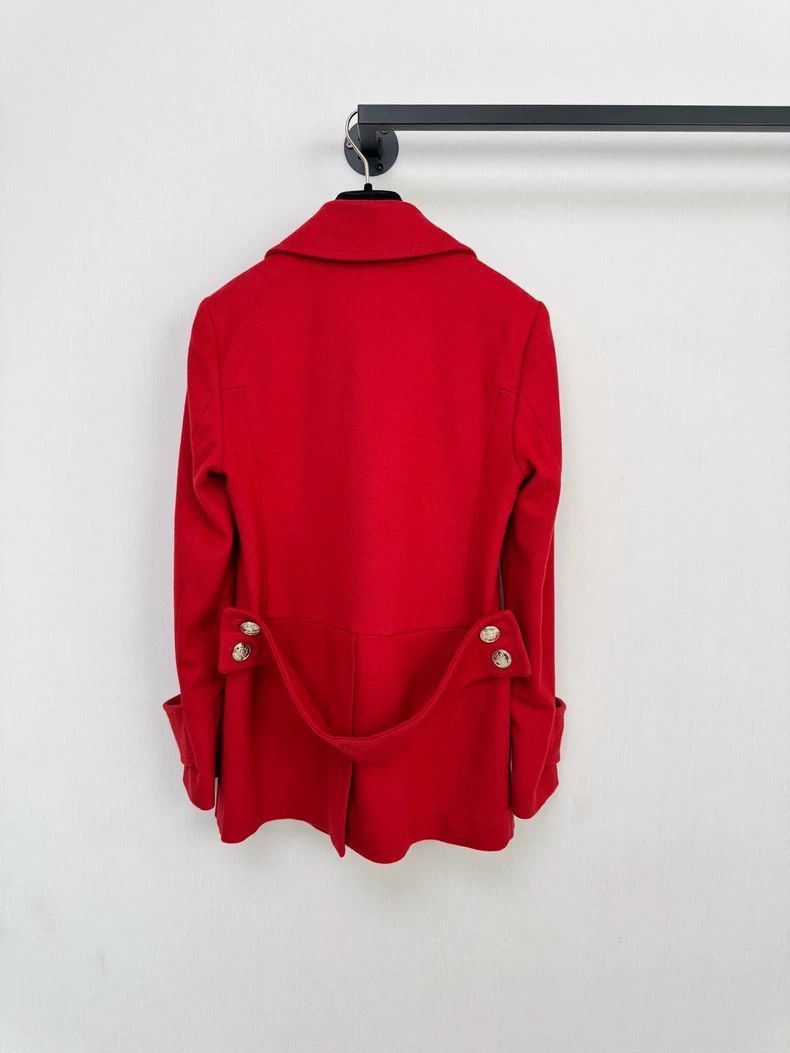 Gucci Gucci Red Wool DoubleBreasted Coat-2505 Size M / US 6-8 / IT 42-44 - 7 Thumbnail