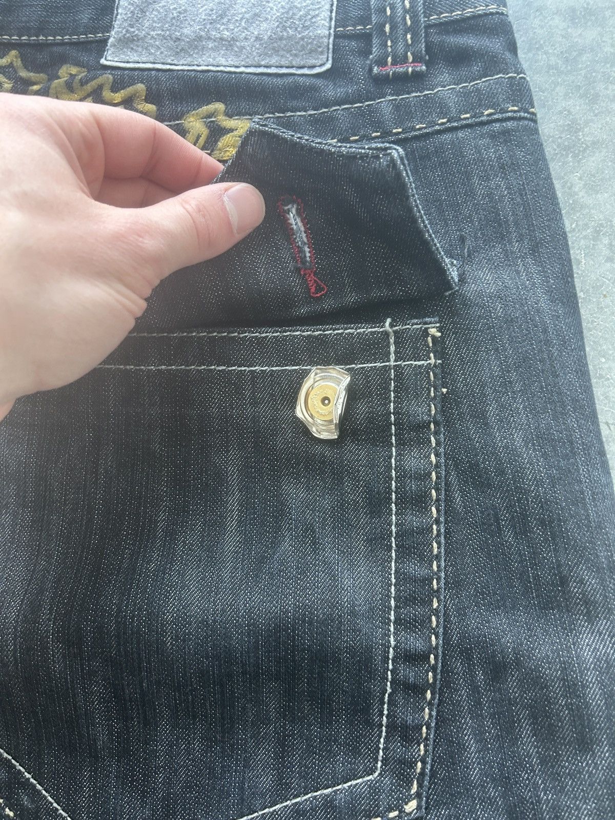 JNCO Crazy Cyber Y2K Royal Army Baggy Jeans Size US 40 / EU 56 - 9 Thumbnail