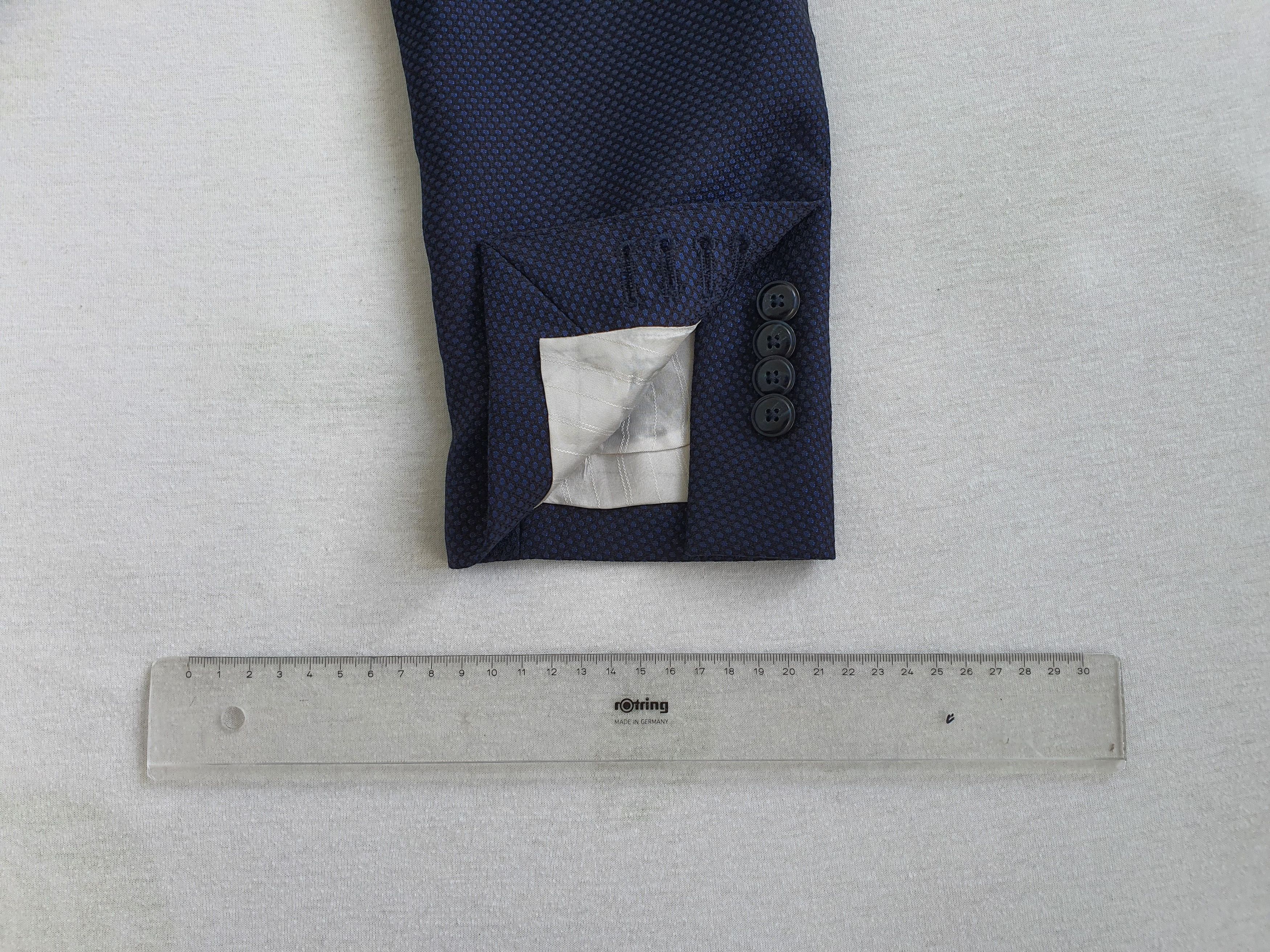 RODA Navy Textured Bird's Eye - Slim fit, Lightweight Wool Size 40R - 11 Thumbnail