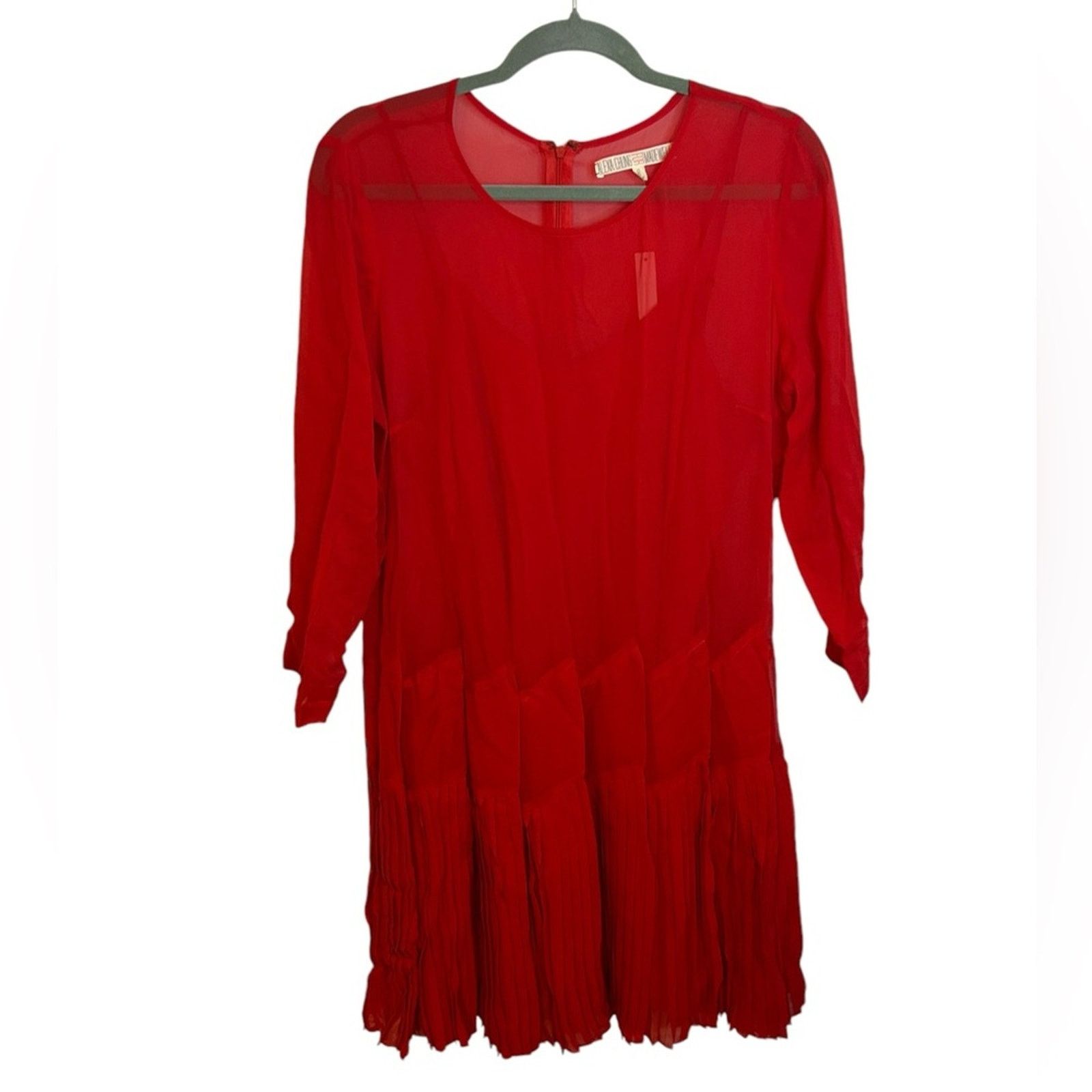 silk beaded dress Sue Wong Grey Silk Beaded Dress