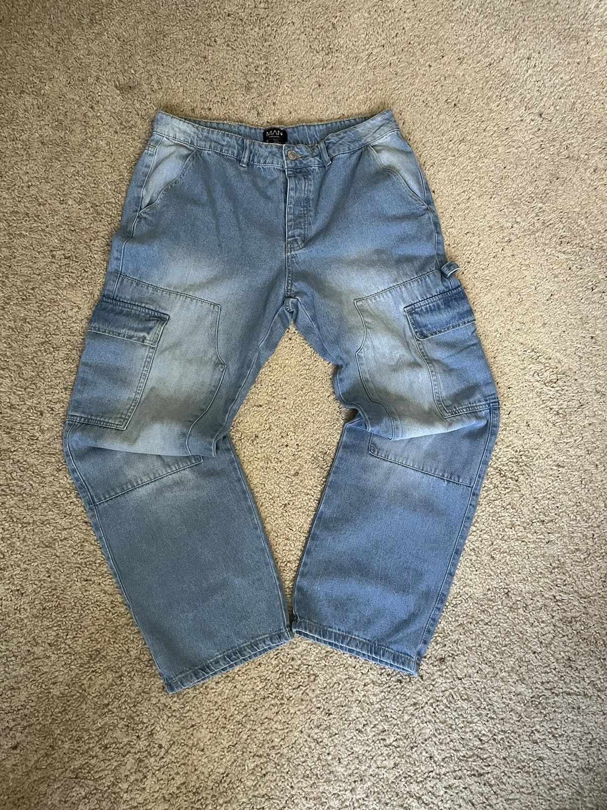 Carhartt × Vintage DOUBLE KNEE Relaxed Fit Carpenter Cargo Jeans Size US 36 / EU 52 - 1 Thumbnail