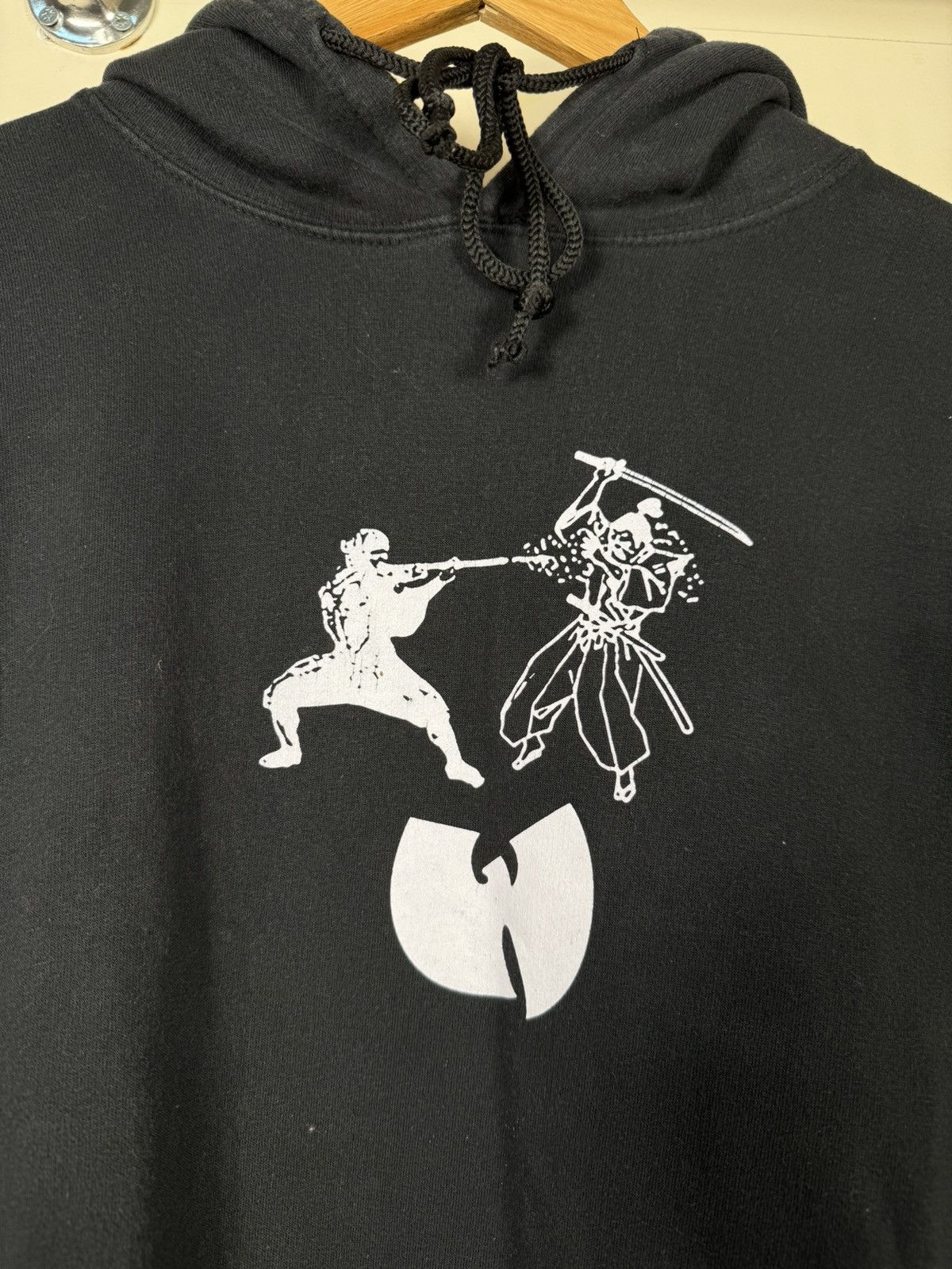 Band Tees × Vintage WU TANG PROTECT YA NECK SELF DEFENSE Band Hoodie Size US L / EU 52-54 / 3 - 3 Thumbnail