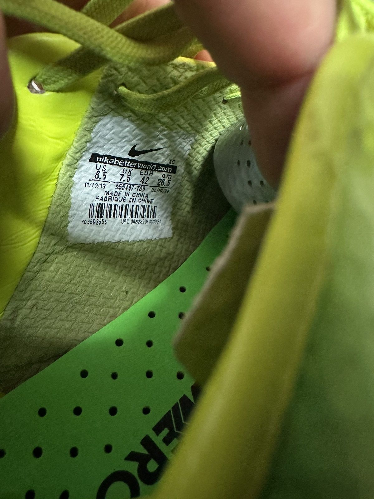 Japanese Brand × Nike Nike Mercurial Veloce FG Vibrant Yellow Cleats Size US 8.5 / EU 41-42 - 9 Thumbnail