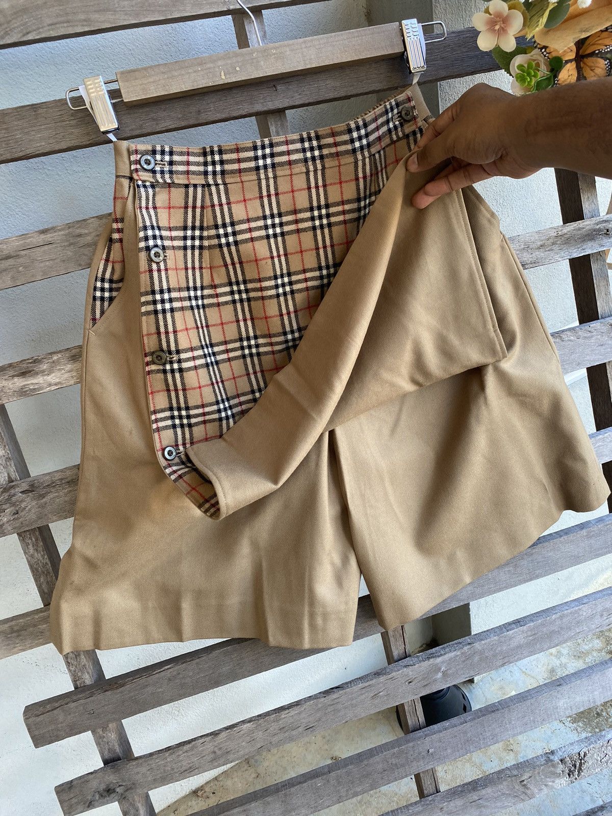 Burberry × Vintage Vintage Burberry Nova Check Short Pants Size 27" / US 4 / IT 40 - 3 Thumbnail