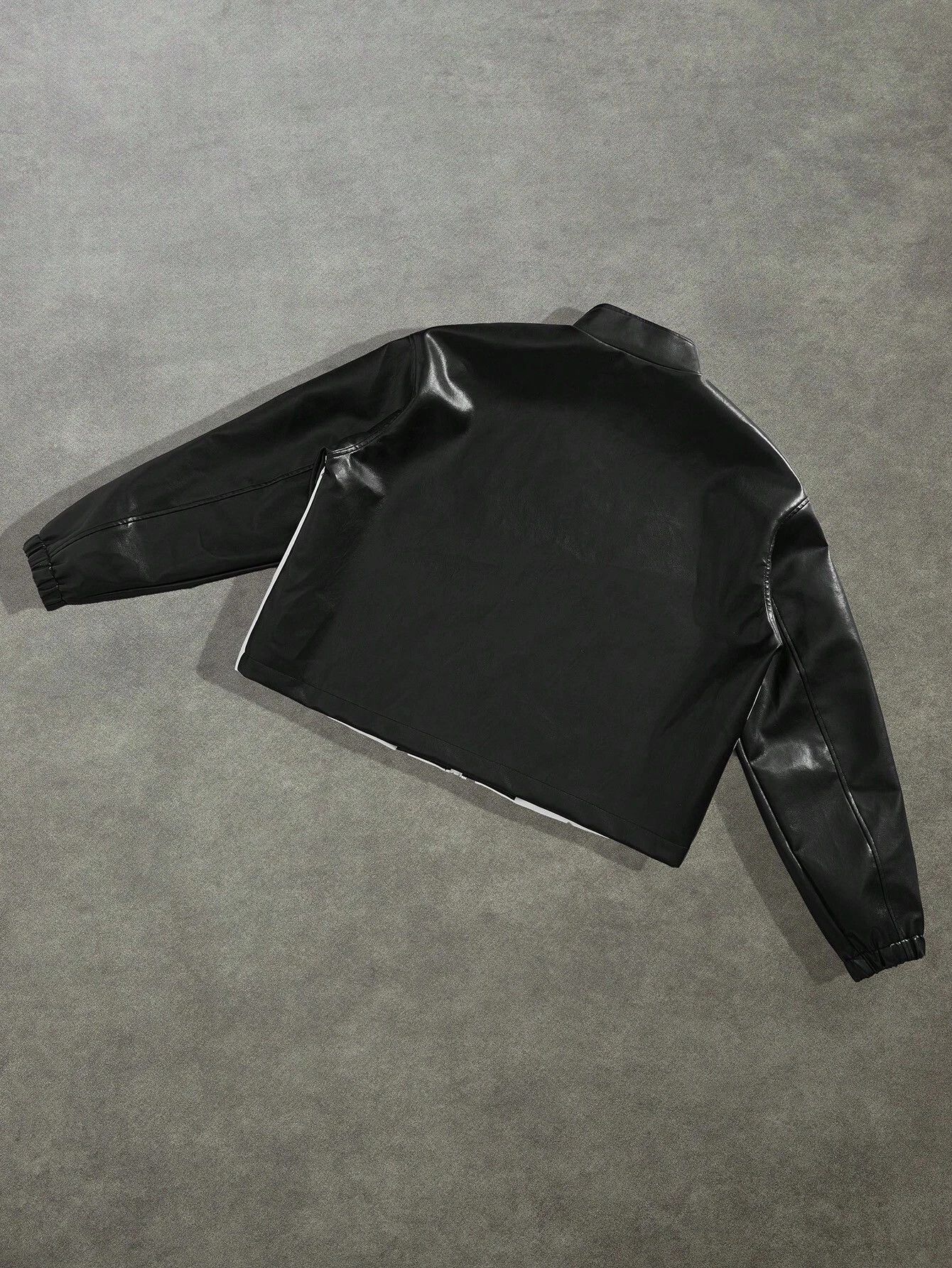 Other 🖤🤍 Black & White Racer Jacket – Y2K Streetwear 🔥 Size US L / EU 52-54 / 3 - 3 Thumbnail