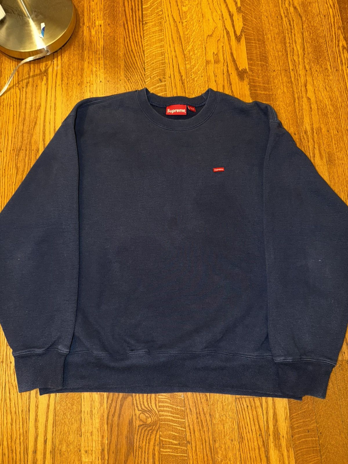 Supreme Supreme Small Box Crewneck (FW19) Navy | Grailed