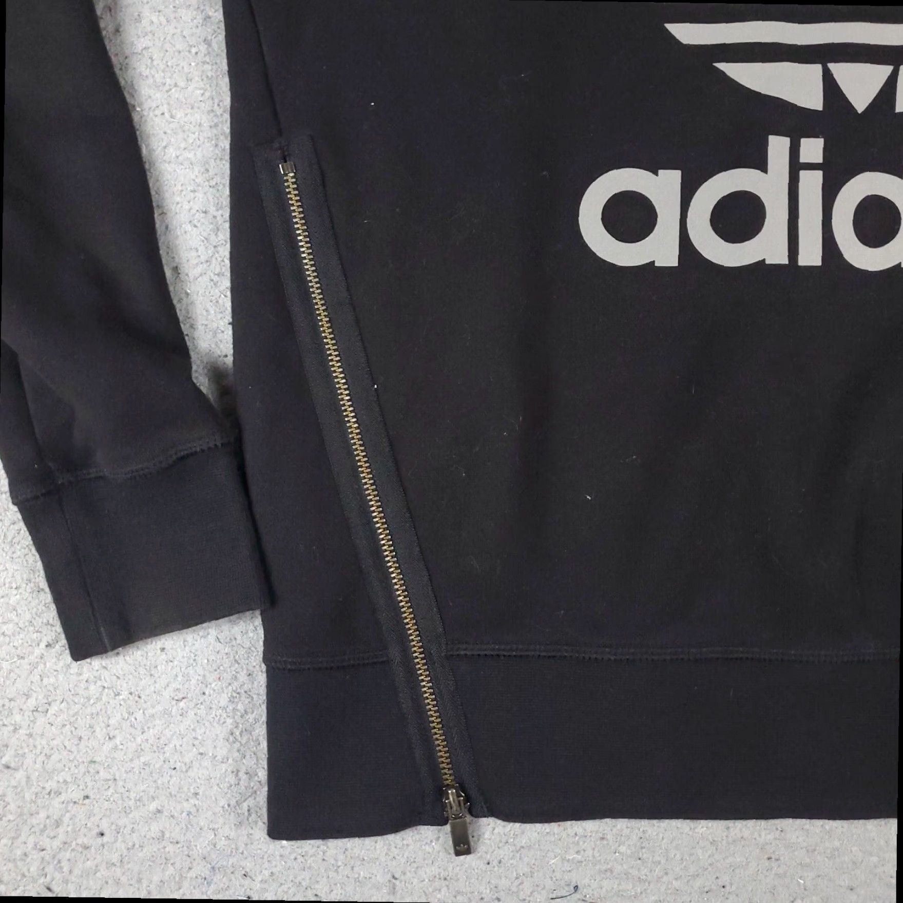 Adidas Adidas Pullover Sweater Womens XS Black Cotton Blend Crew Neck Size XS / US 0-2 / IT 36-38 - 4 Thumbnail