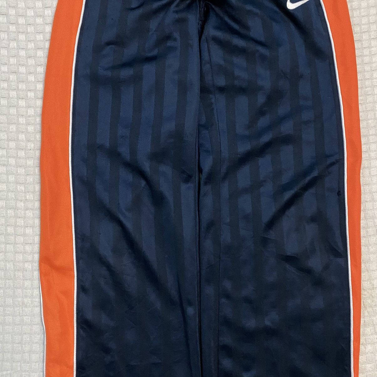 Carhartt Wip × Nike 💥 VINTAGE NIKE 90S BAGGY WIDE LEG SWOOSH TRACK PANTS Y2K Size US 36 / EU 52 - 8 Thumbnail