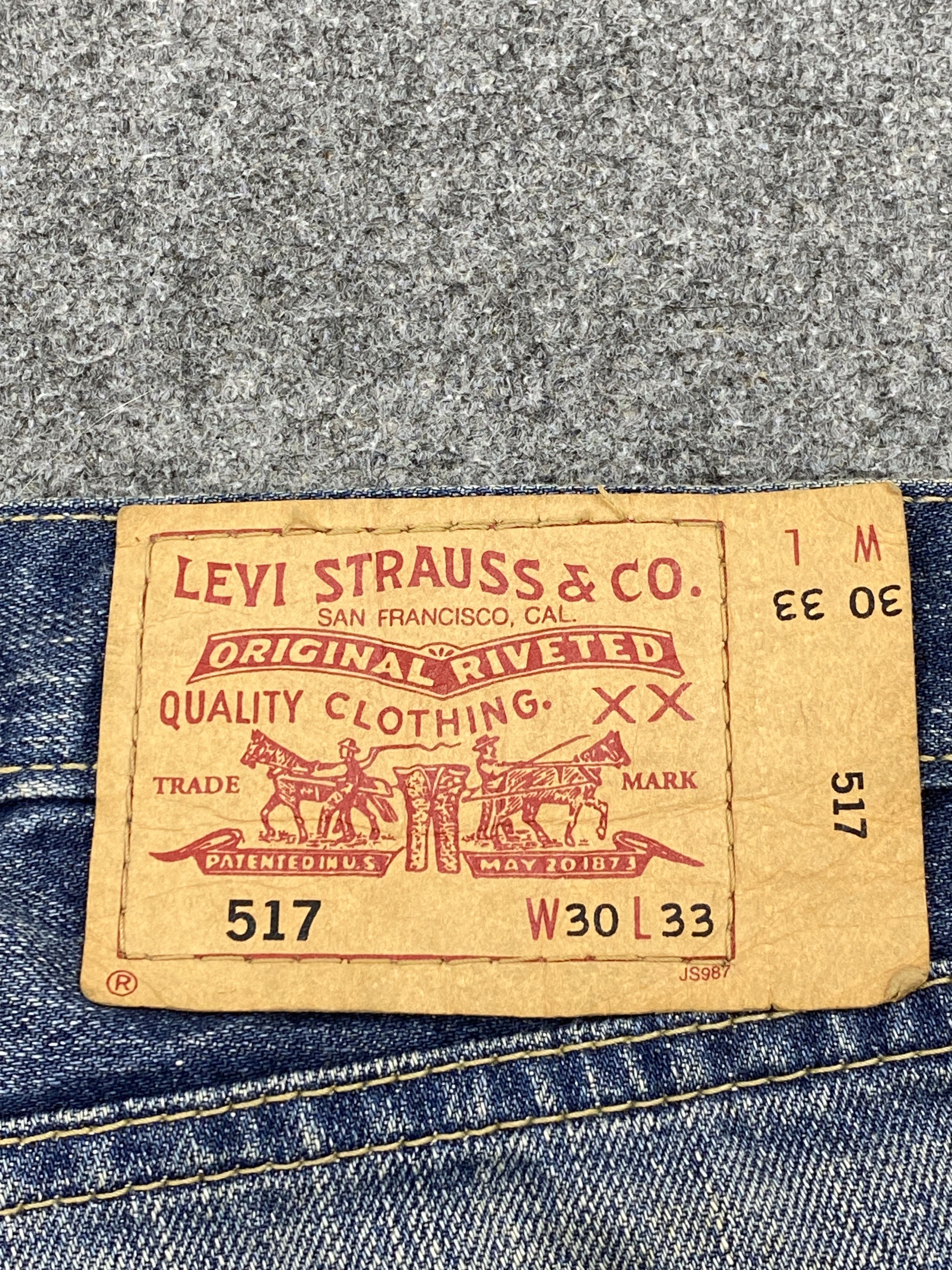 Levi's × Vintage Distressed Vintage Levi's 517 Flare Bootcut Jeans Size US 29 - 5 Thumbnail