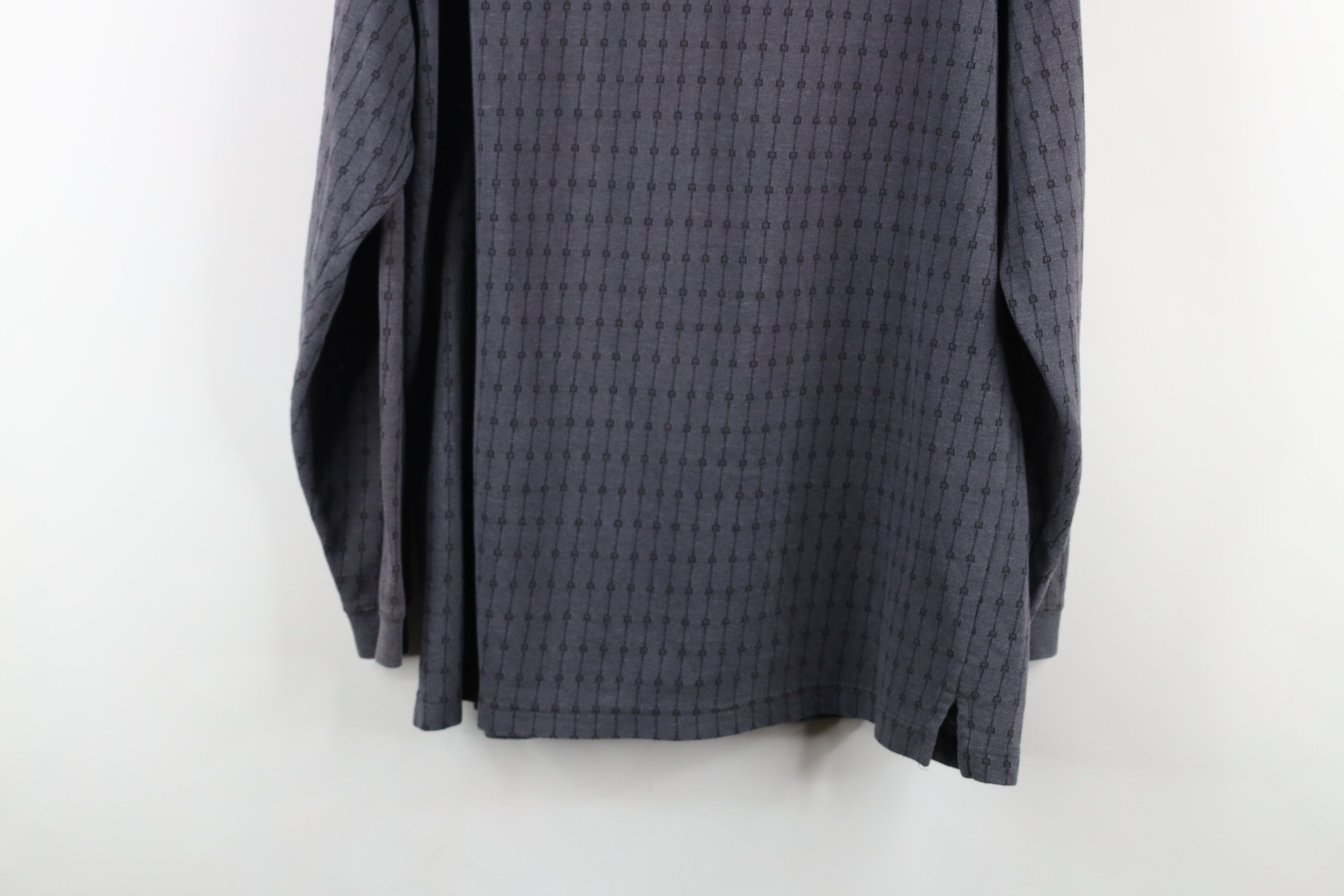 Vintage Vintage 90s Streetwear Geometric Knit Long Sleeve Rugby Polo Size US M / EU 48-50 / 2 - 12 Thumbnail