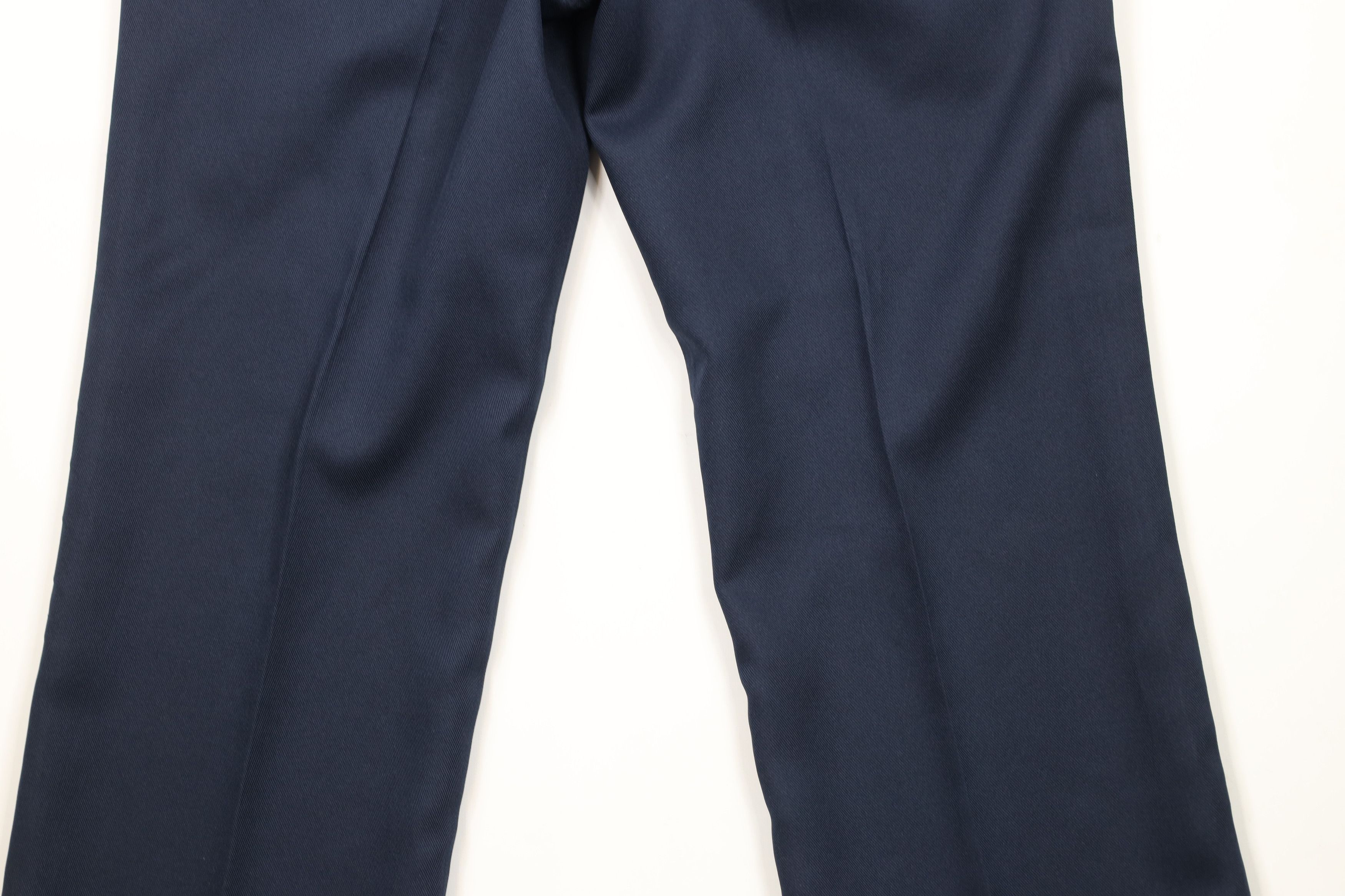 Vintage Vintage 90s Streetwear Flared Wide Leg Chino Pants Navy Blue Size US 30 / EU 46 - 11 Thumbnail