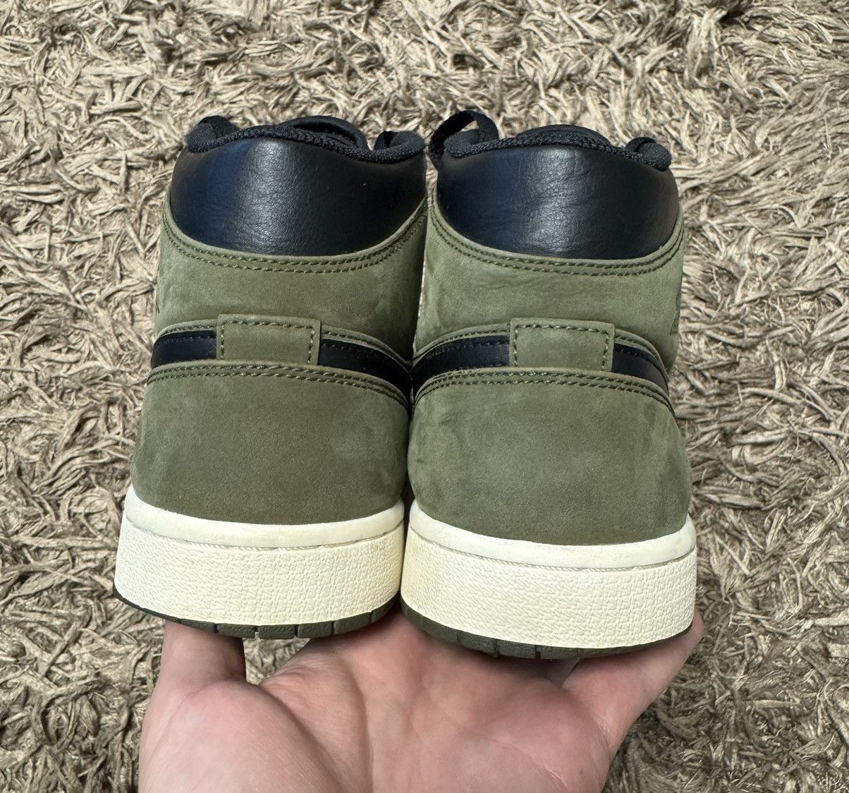 Nike Nike Air Jordan 1 canvas olive/black 10.5 US high Size US 10.5 / EU 43-44 - 7 Thumbnail