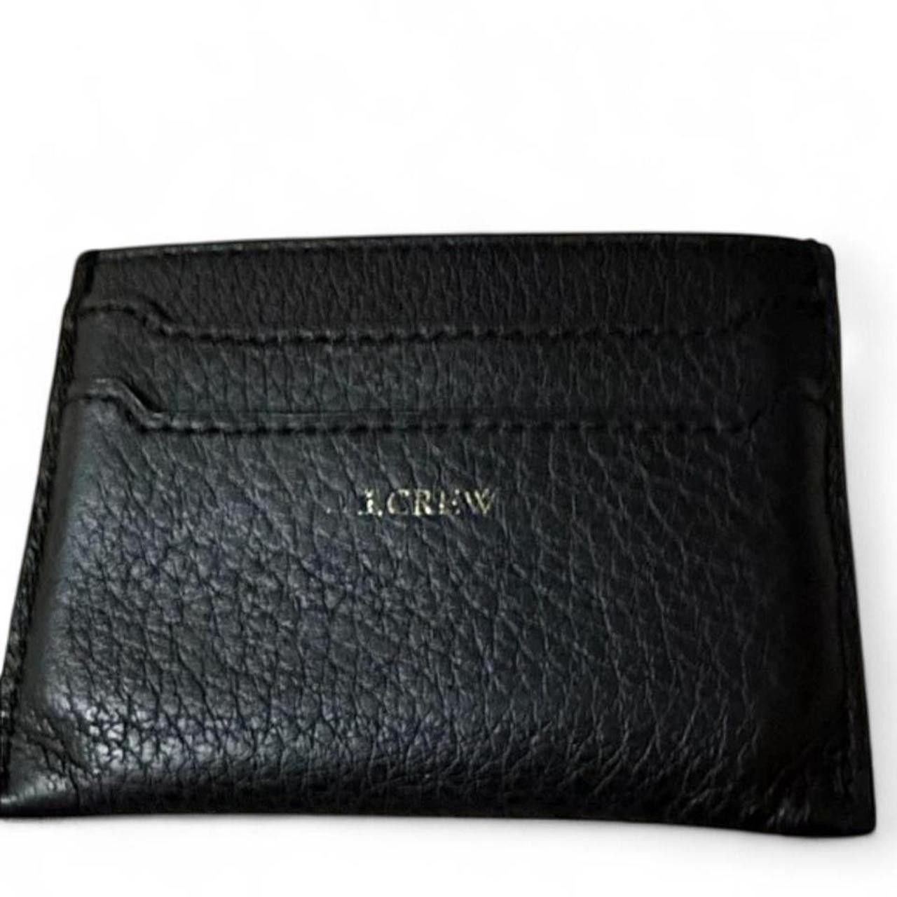 J.Crew J.Crew Black Pebbled Leather Card Holder Size ONE SIZE - 2 Thumbnail