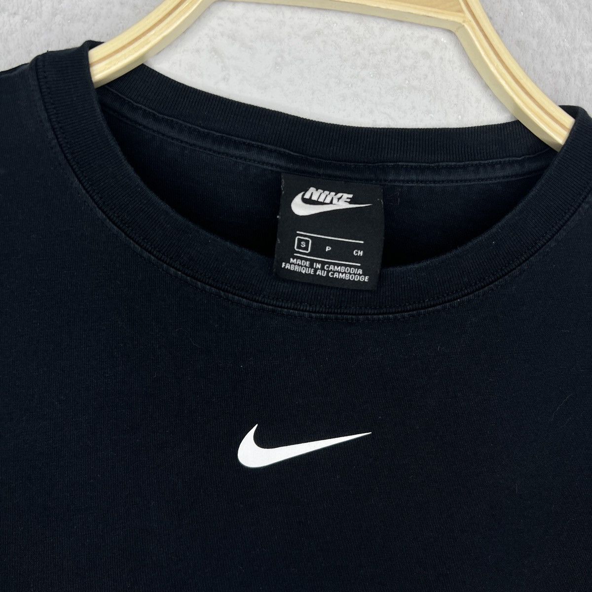 Nike Nike Longsleeve Tshirt Sweatshirt Black Swoosh Logo Size US S / EU 44-46 / 1 - 4 Thumbnail