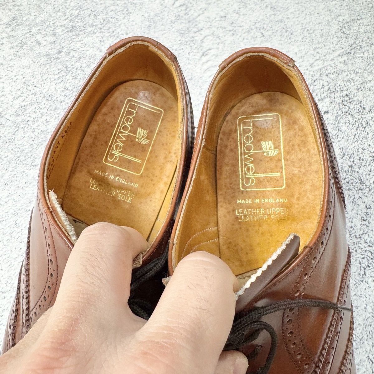 Handmade × Vintage Tredwells vintage mens oxfords brogues US10.5 UK10 EU43.5 Size US 10.5 / EU 43-44 - 14 Thumbnail