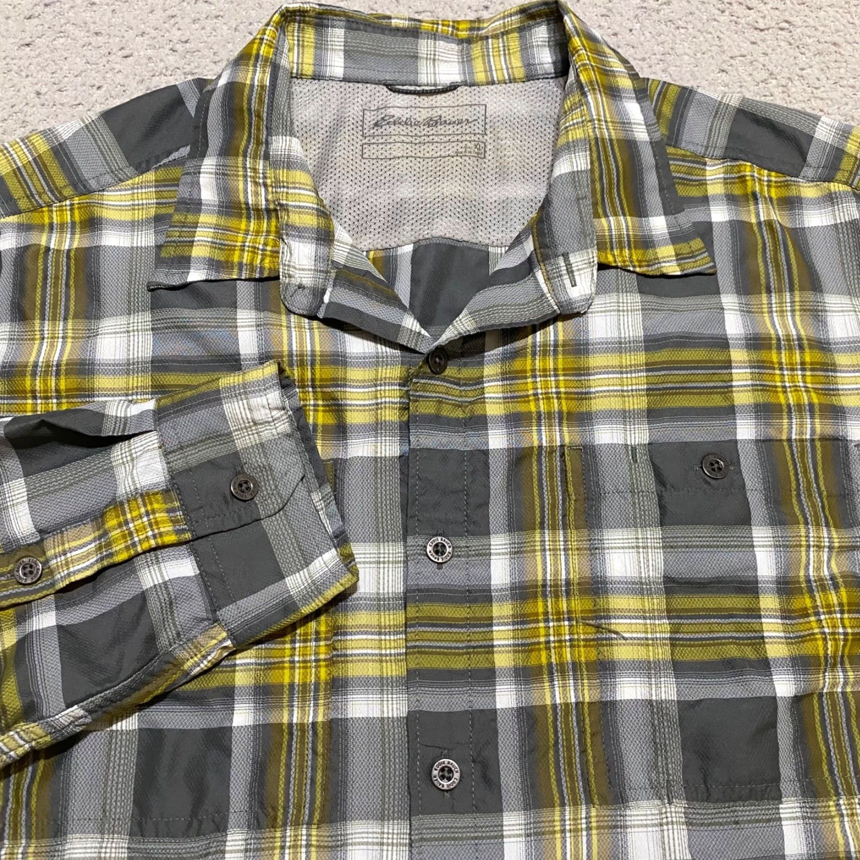 Eddie Bauer Eddie Bauer Mens XL Shirt Multicolor Plaid Button-Front Outdoor Long Sleeve Shirt Size US XL / EU 56 / 4 - 5 Thumbnail