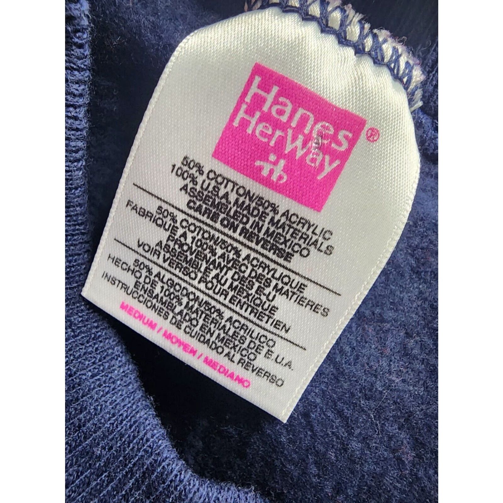 Hanes VINTAGE Hanes Her Way Blue Crewneck Sweatshirt Womens M Size M / US 6-8 / IT 42-44 - 4 Thumbnail