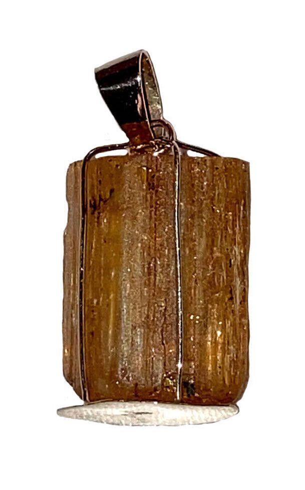 Designer Artisan HandMade 14KT Caged Gold Imperial Topaz Pendant Size ONE SIZE - 1 Thumbnail