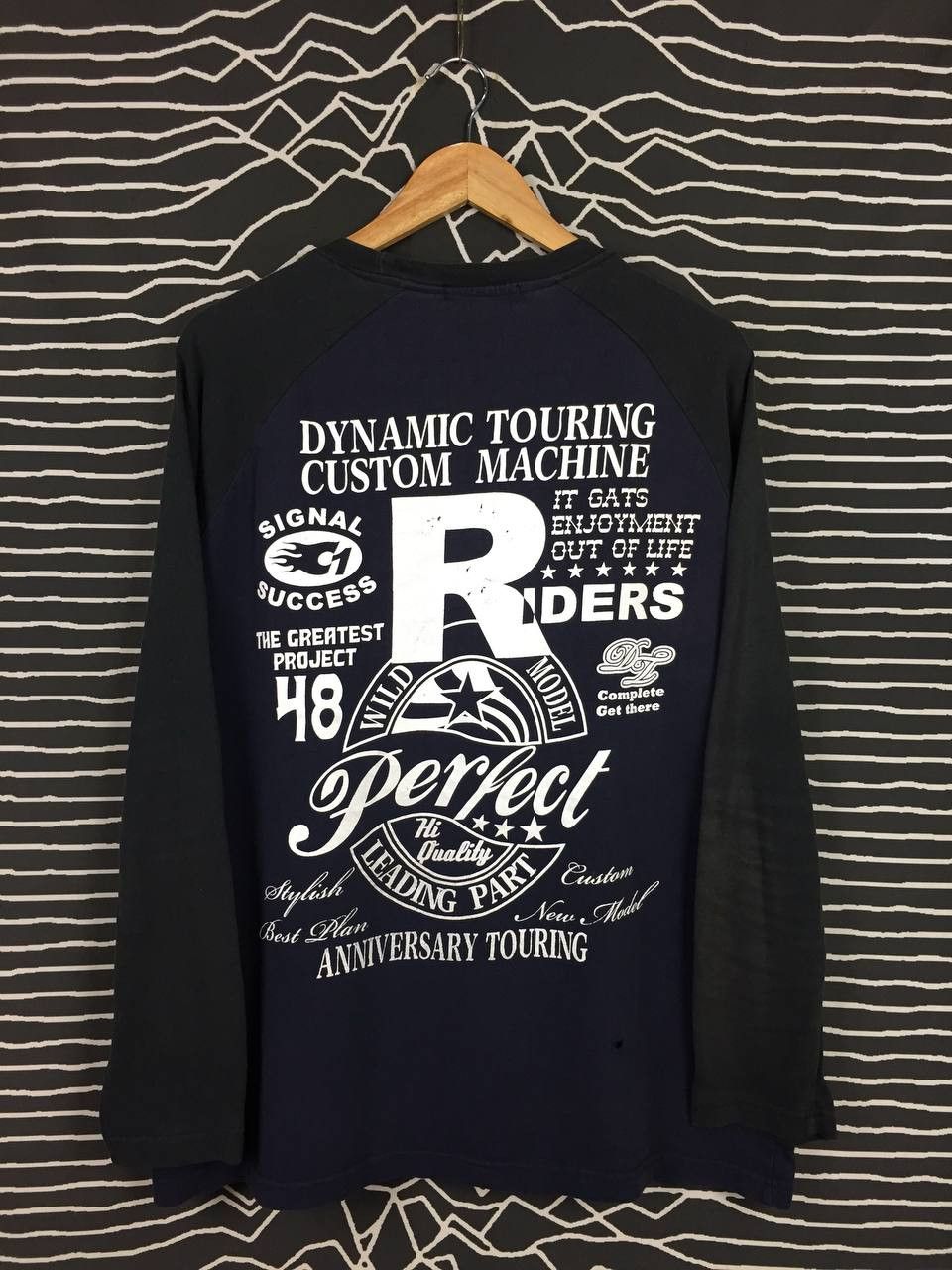 Japanese Brand × Vintage EXCUSE Dynamic Touring Custom Machine Raglan Tee Size US XXL / EU 58 / 5 - 9 Thumbnail