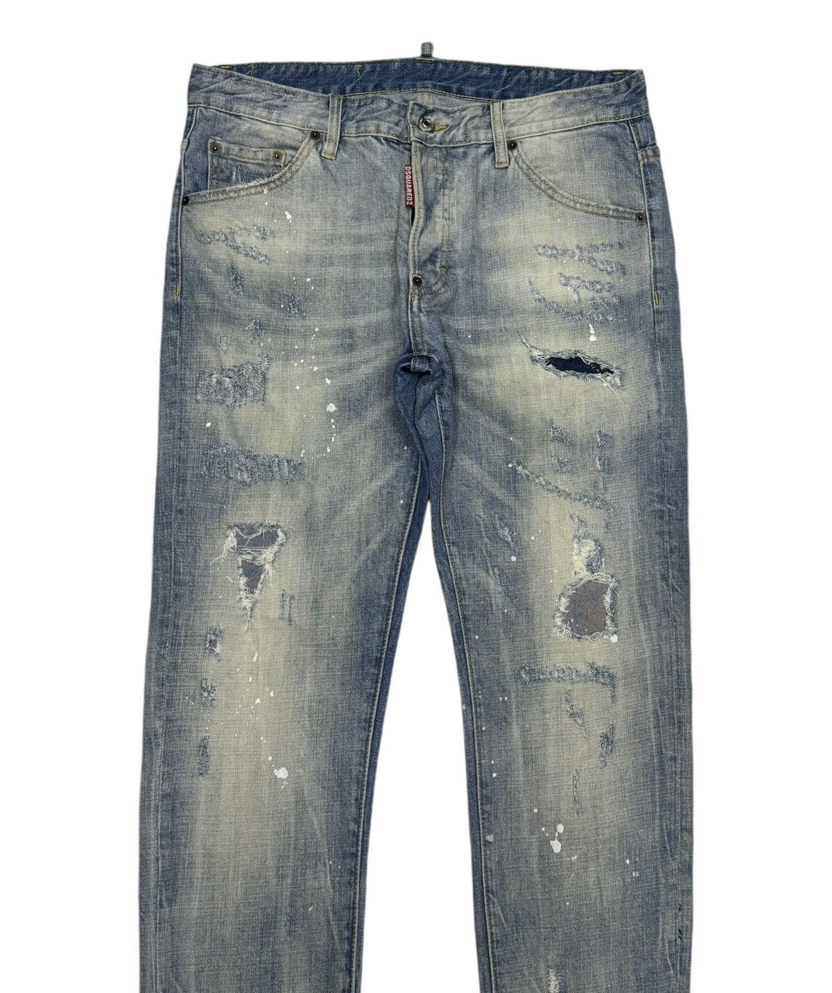 Dsquared2 DSQUARED2 🇮🇹 PUNK DISTRESSED DENIM ROCKSTAR JEANS Size US 34 / EU 50 - 3 Thumbnail
