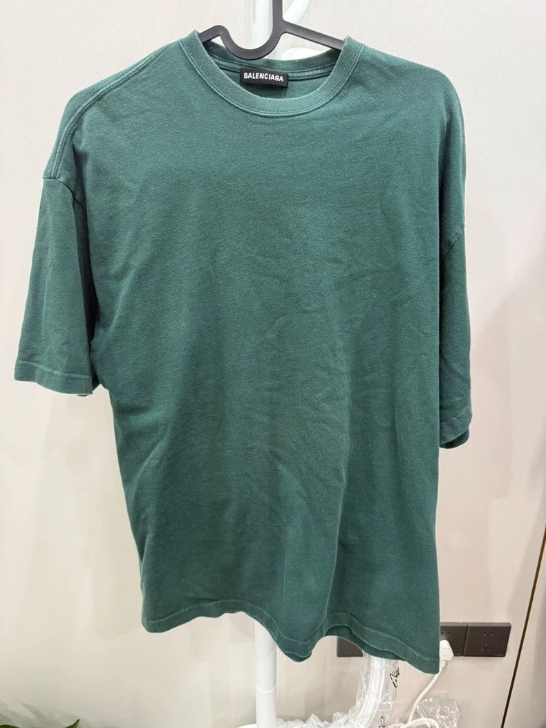 Balenciaga Balenciaga Green S/S Logo Print T-shirt S - dmc Size US S / EU 44-46 / 1 - 1 Thumbnail