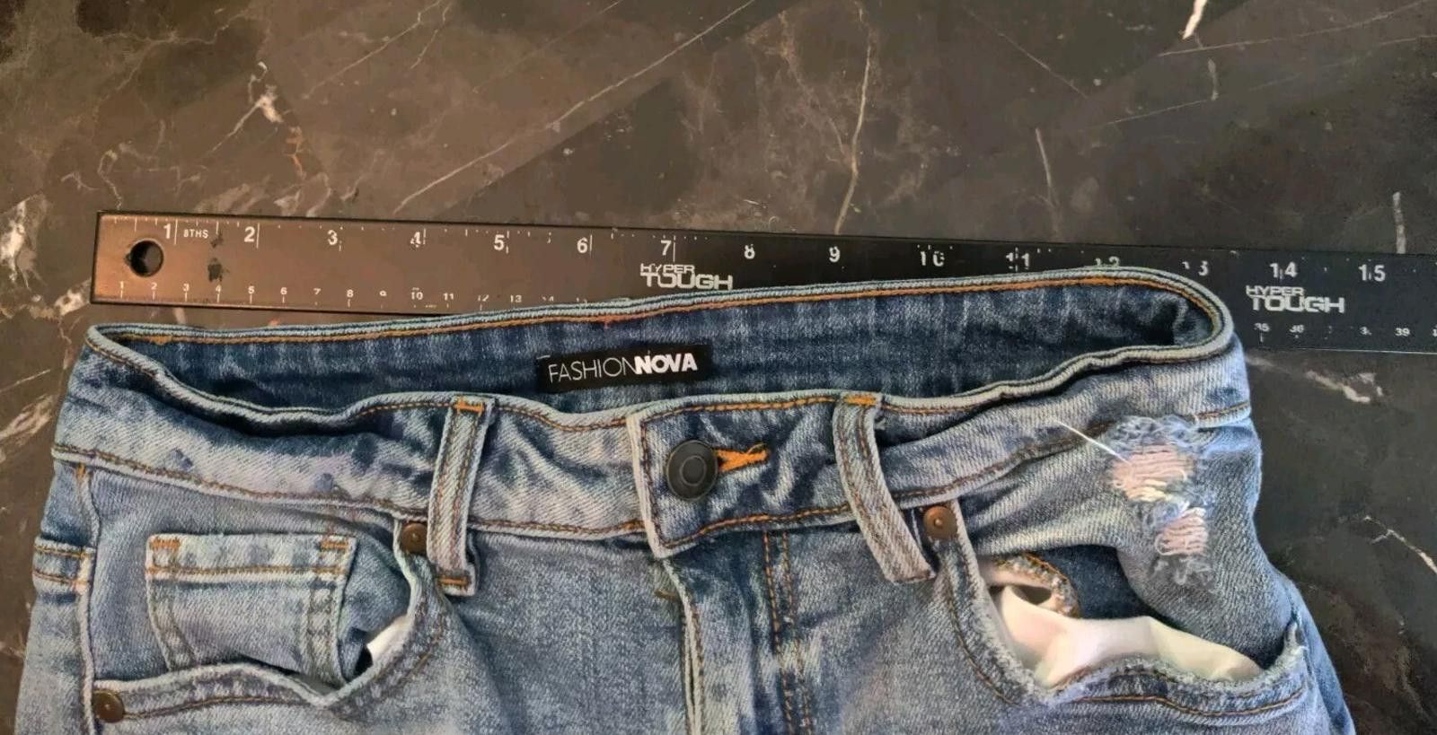 Fashion Nova Fashion Nova Size 1 Skinny Jeans Ripped Destressed Stretch L Size 26" / US 2 / IT 38 - 8 Thumbnail