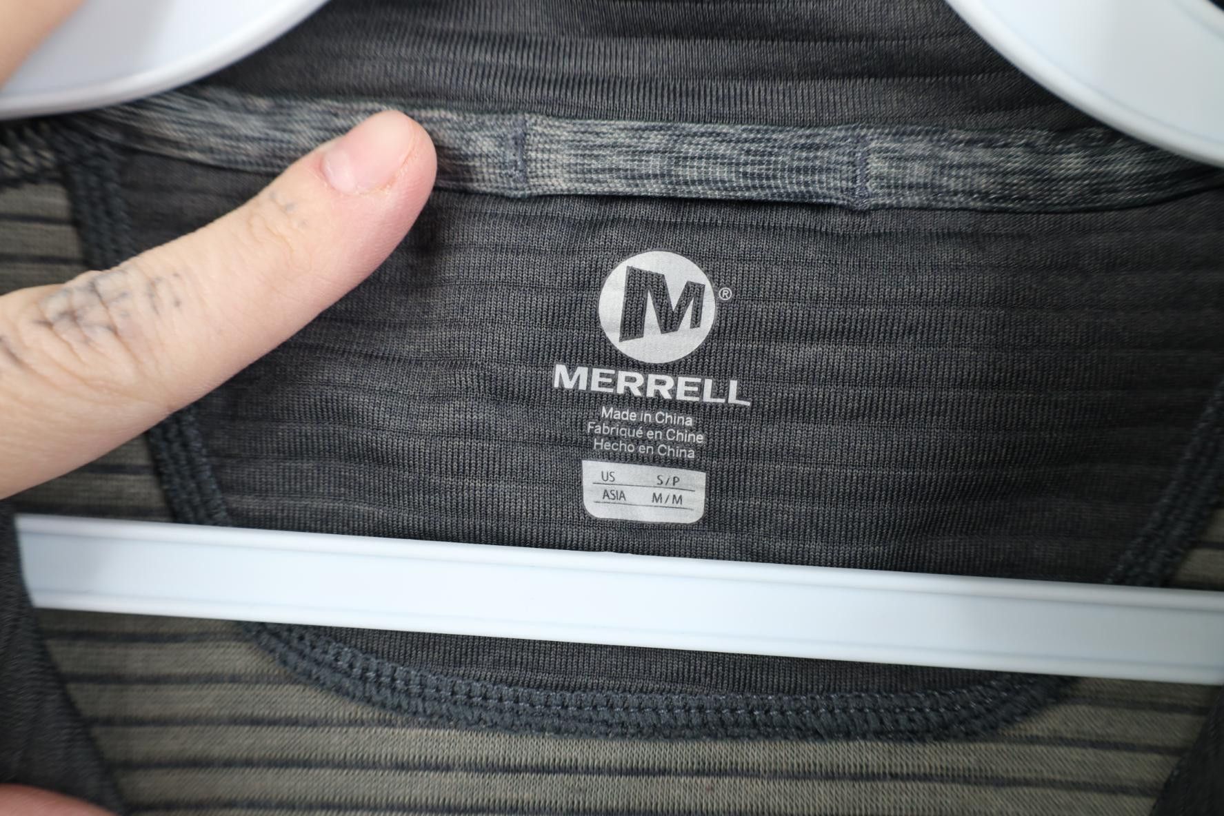 Merrell Merrell Ribbed 1/4 Zip Pullover Trekking Jacket Top Gray Size US S / EU 44-46 / 1 - 6 Thumbnail