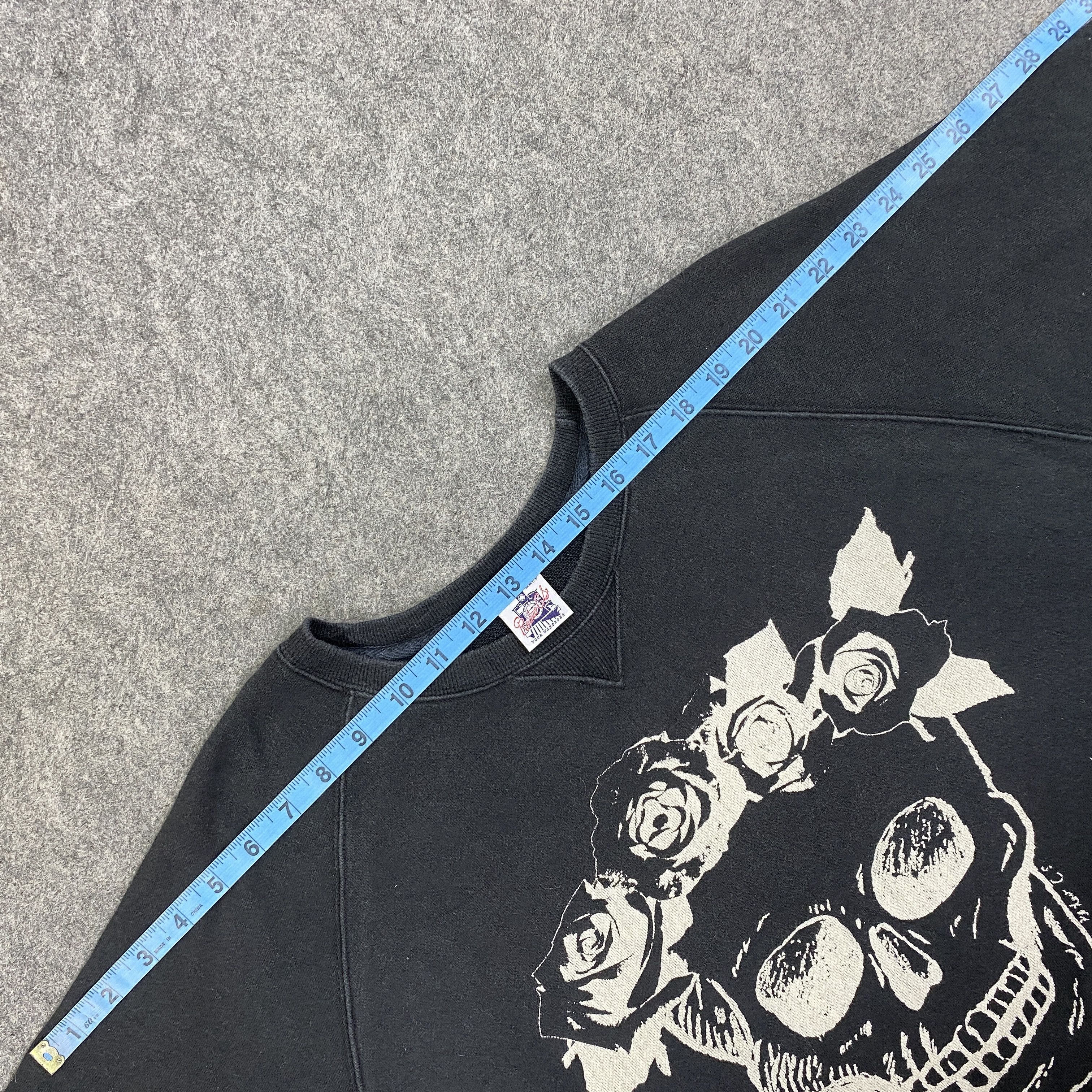 Hysteric Glamour Vintage P.L.A.Y Skull Black Sweatshirt -SW186 Size US XXL / EU 58 / 5 - 4 Thumbnail
