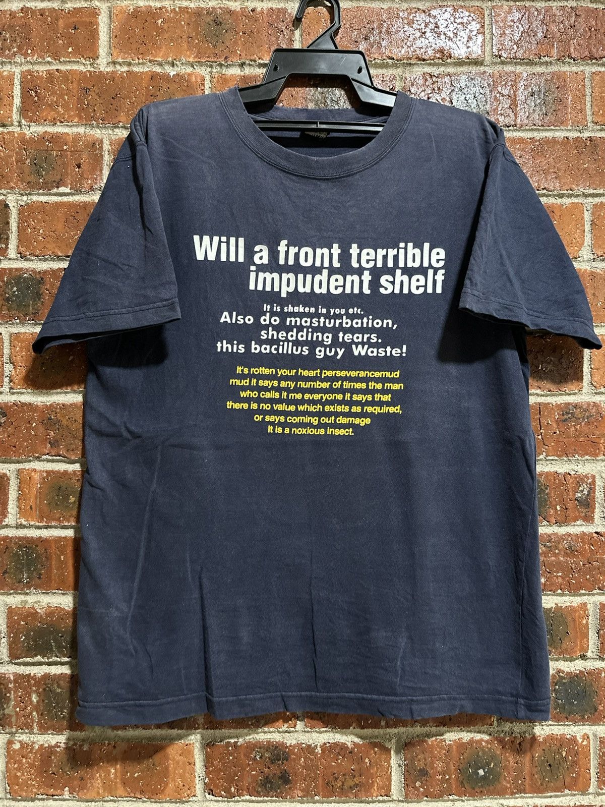 Sears Vintage Will a Front Terrible Impudent Shelf Faded Tee Size US L / EU 52-54 / 3 - 1 Thumbnail