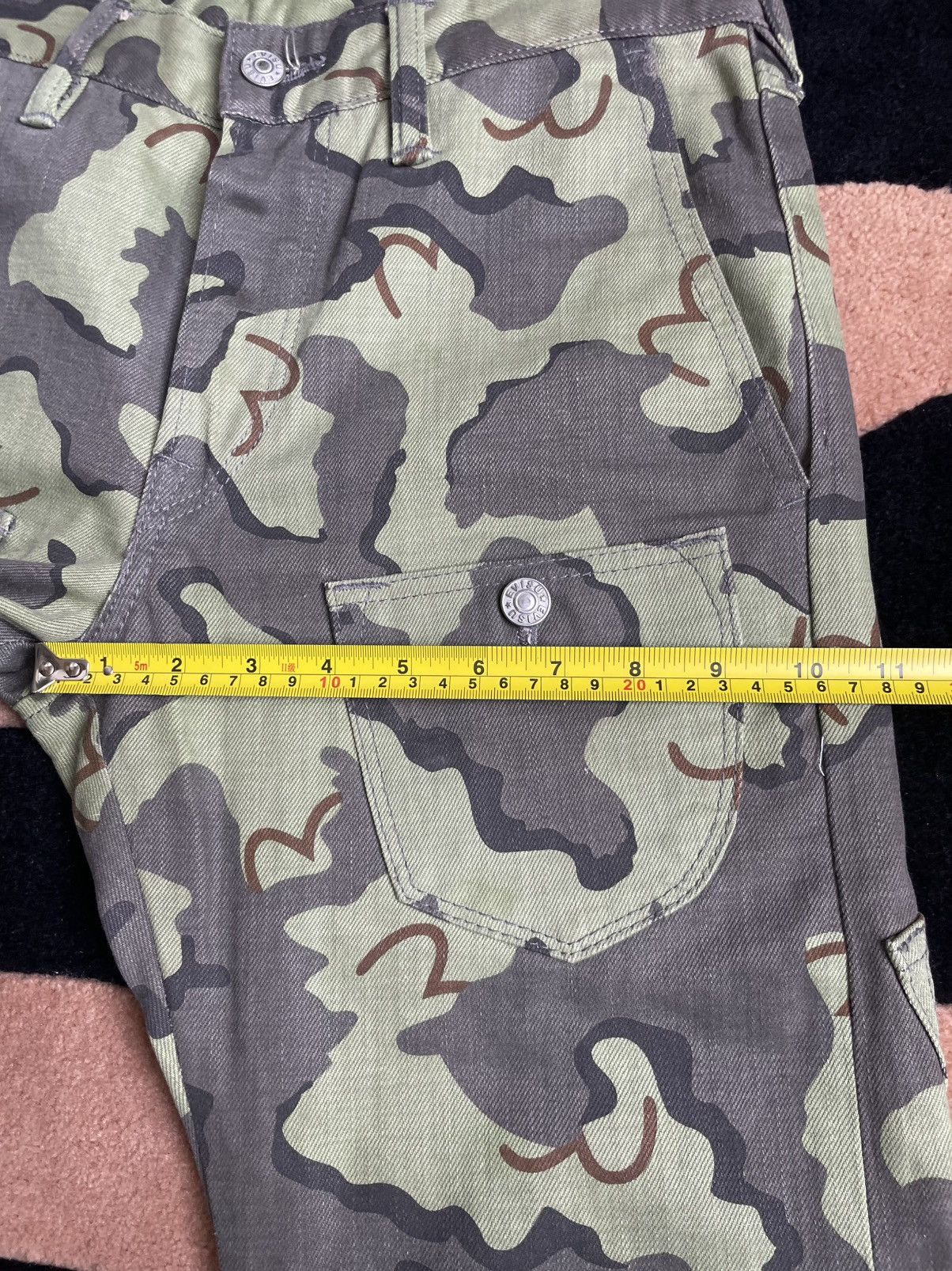 Evisu × Vintage EVISU camo multi-pocket style jeans size：30x32 Size US 30 / EU 46 - 11 Thumbnail