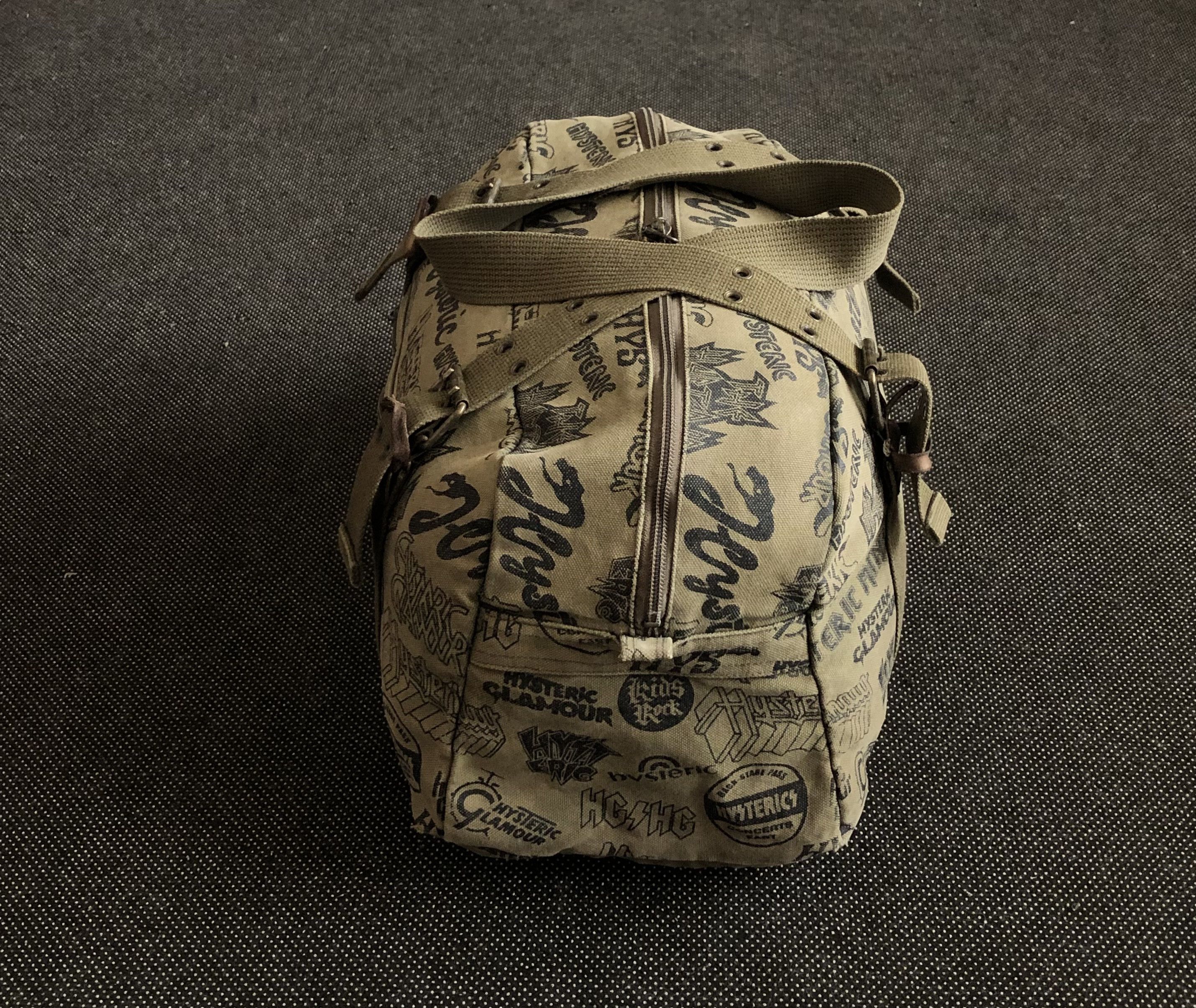 Hysteric Glamour × Vintage RARE🔥VINTAGE 90’S HYSTERIC GLAMOUR ARMY METAL DUFFLE BAG Size ONE SIZE - 3 Thumbnail