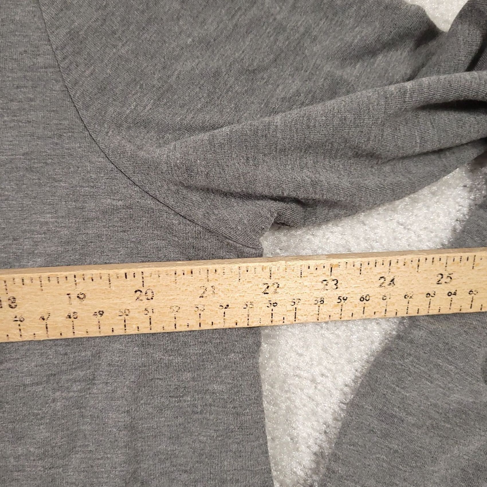 Torrid Torrid French Terry Long Sleeve Top Sz 0 Large Gray Asymmetrical Hem Stretch Size L / US 10 / IT 46 - 4 Thumbnail