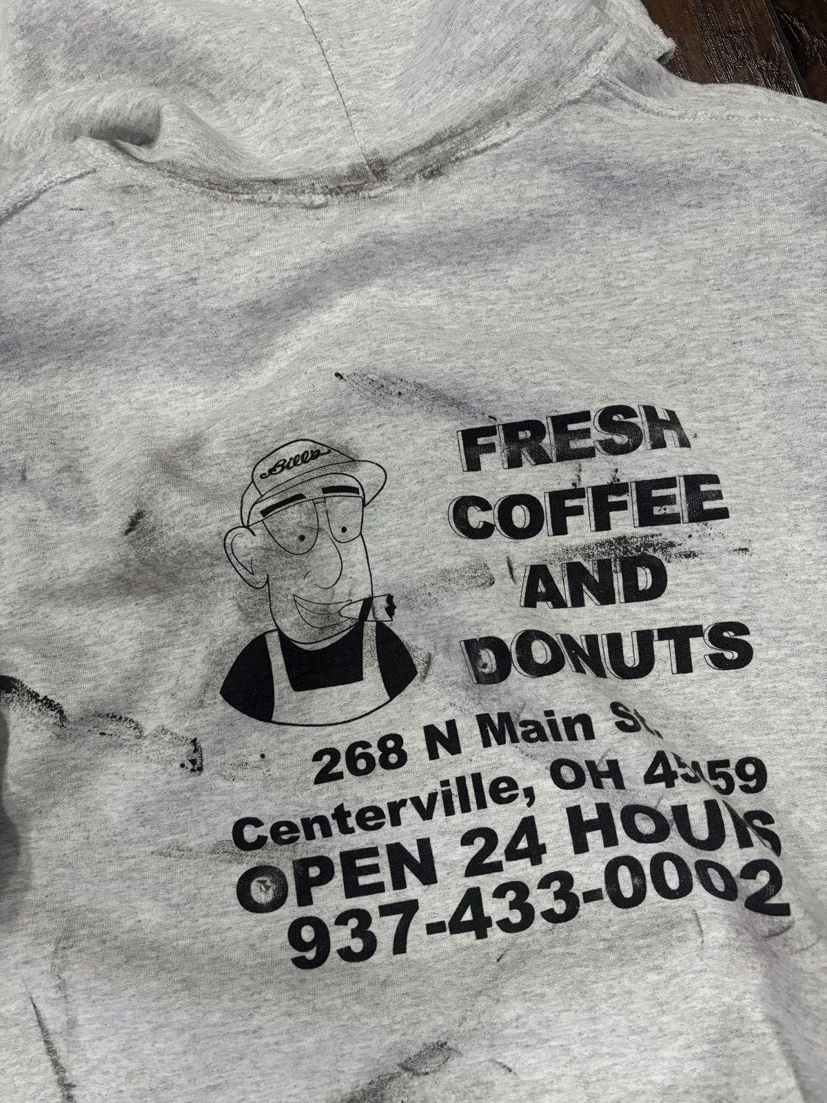 Other Vintage thrashed donut shop hoodie Size US L / EU 52-54 / 3 - 4 Thumbnail