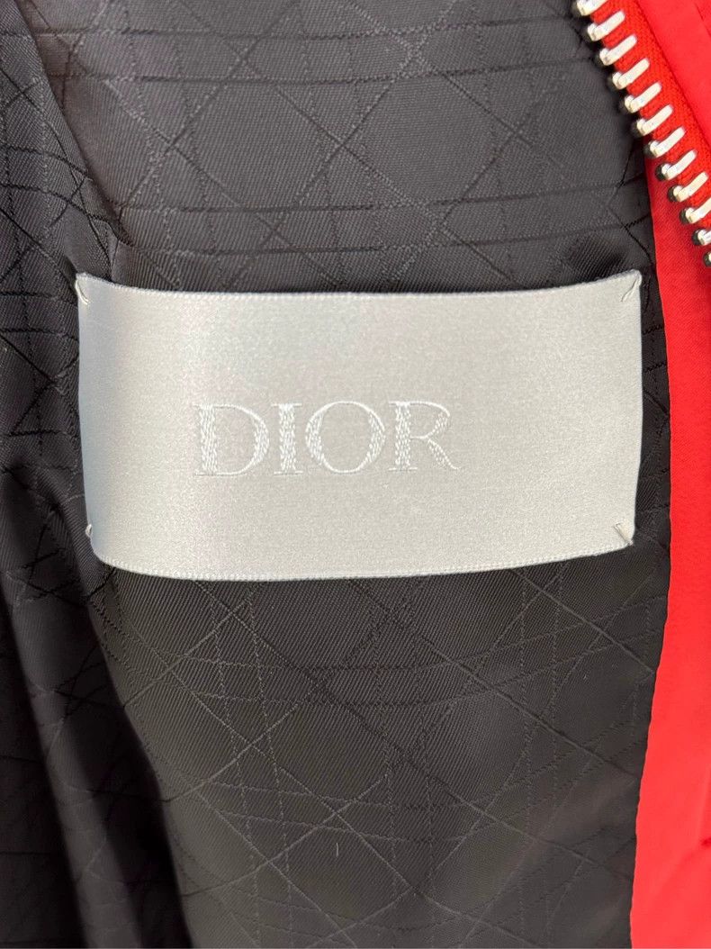 Dior Silk back bull embroidery pattern on the chest jacket